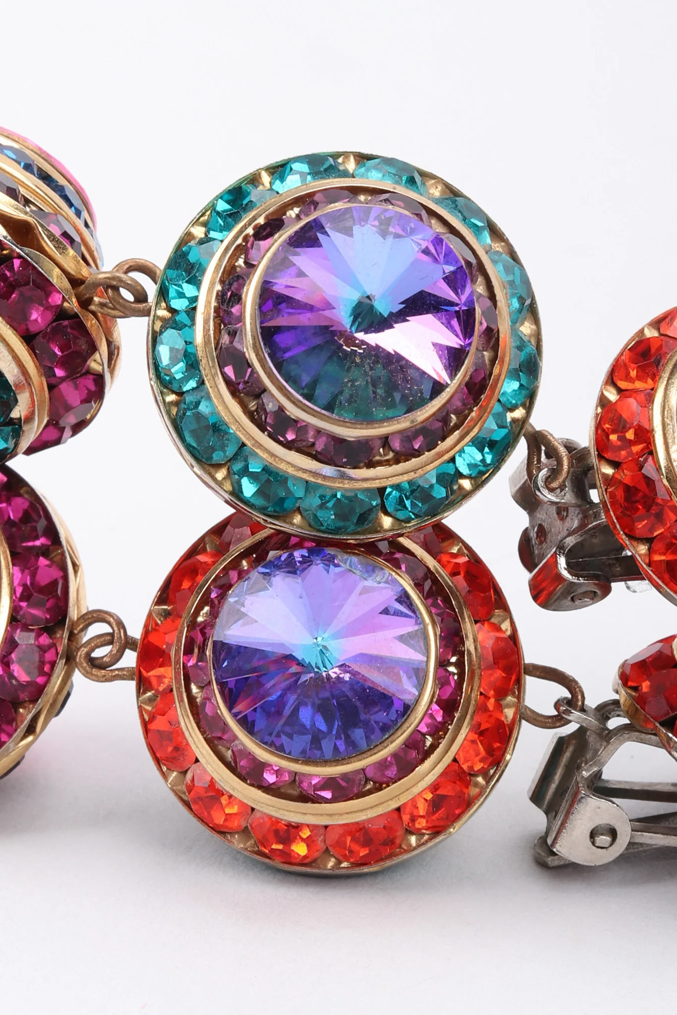 Rainbow Disco Ball Drop Earrings - Image 6