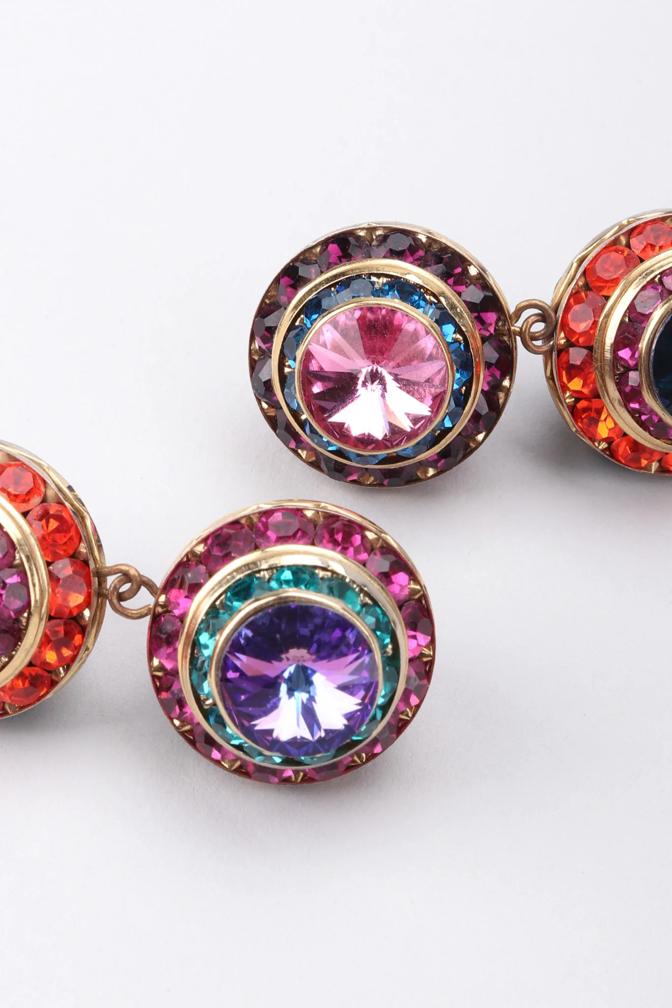 Rainbow Disco Ball Drop Earrings - Image 7