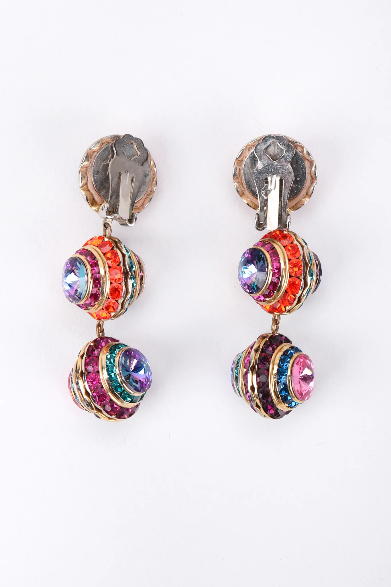 Rainbow Disco Ball Drop Earrings - Image 8