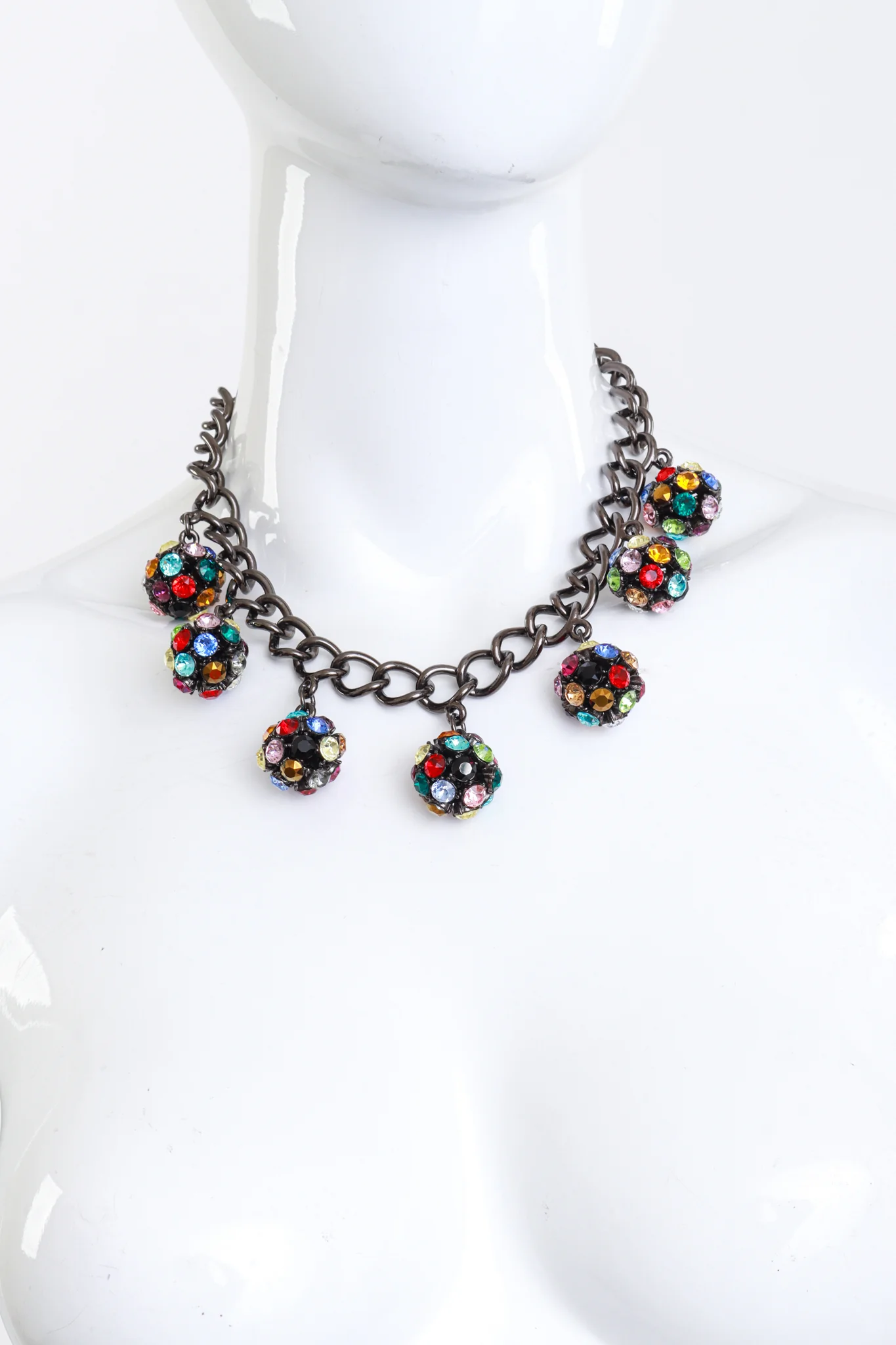 Rainbow Disco Ball Necklace - Image 2