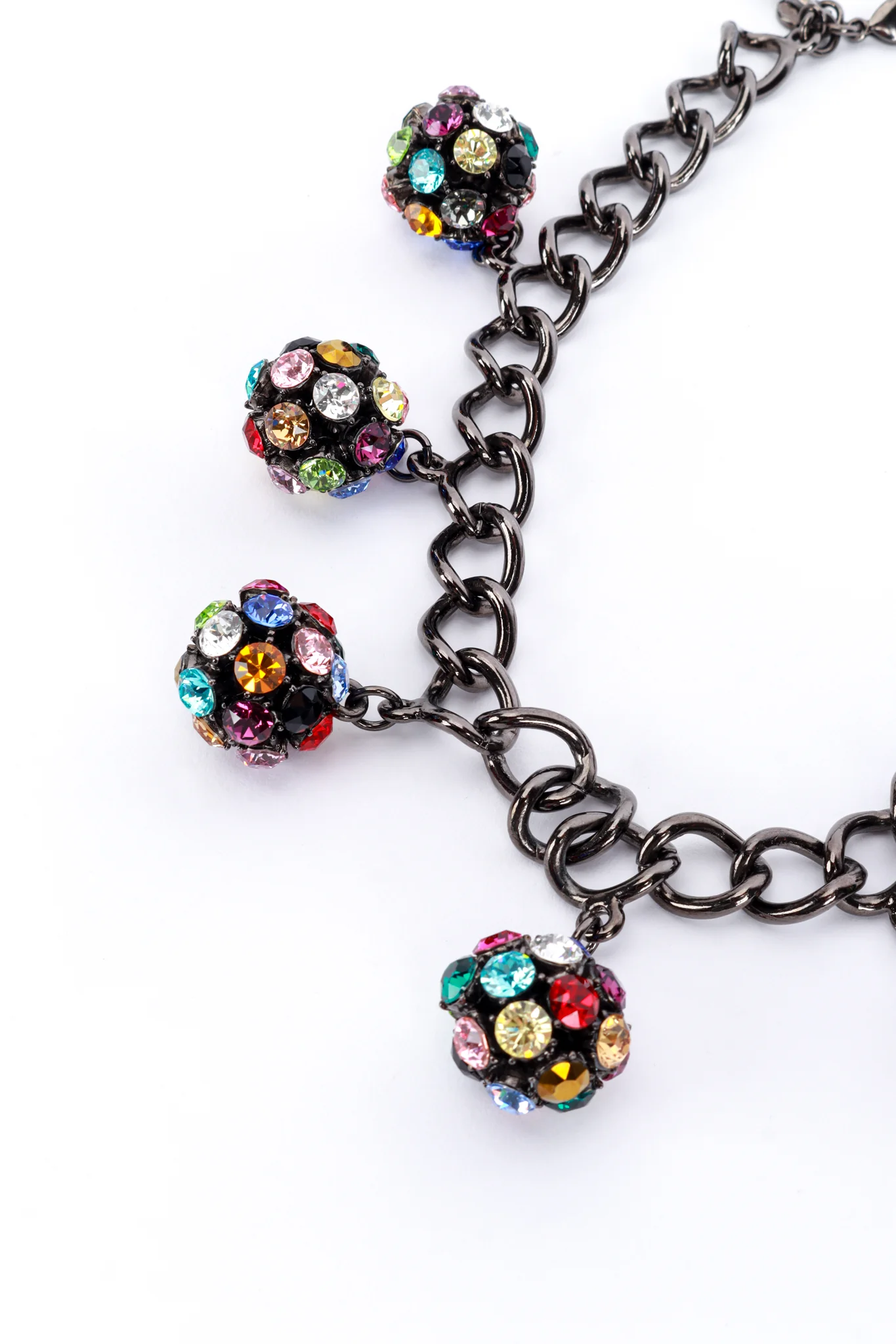 Rainbow Disco Ball Necklace - Image 3