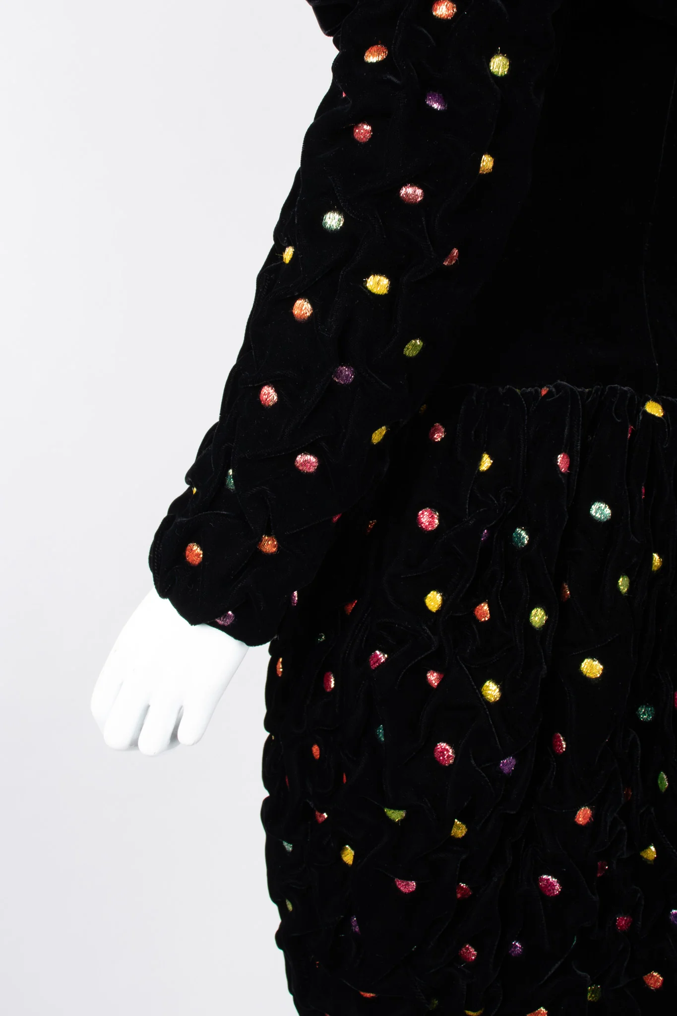 Rainbow Dot Bubble Dress & Jacket Set - Image 11