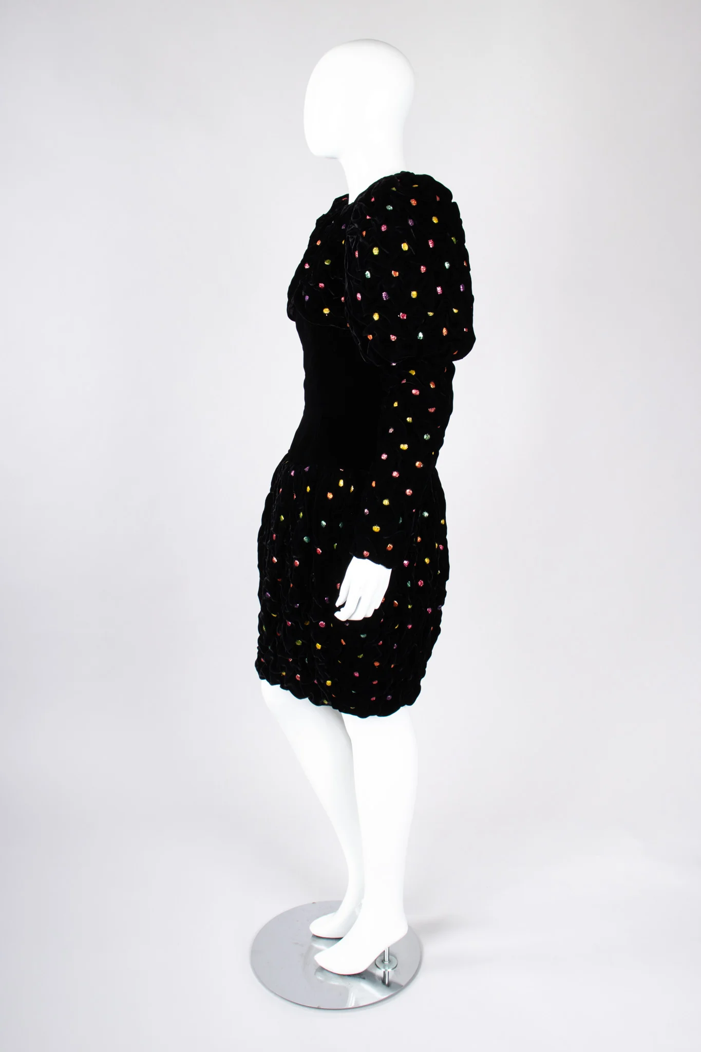 Rainbow Dot Bubble Dress & Jacket Set - Image 4