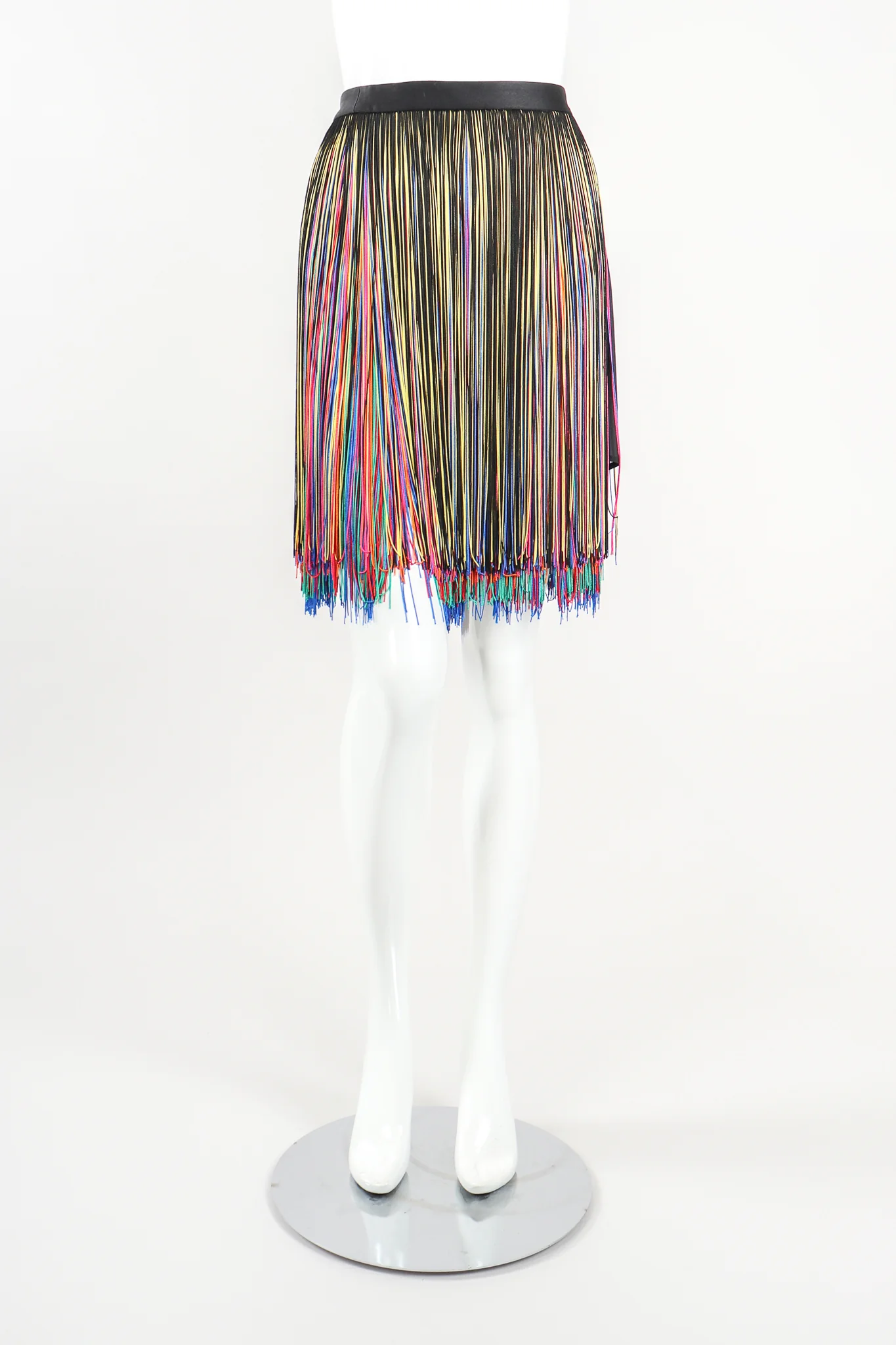 Rainbow Fringe Shimmy Skirt - Image 2