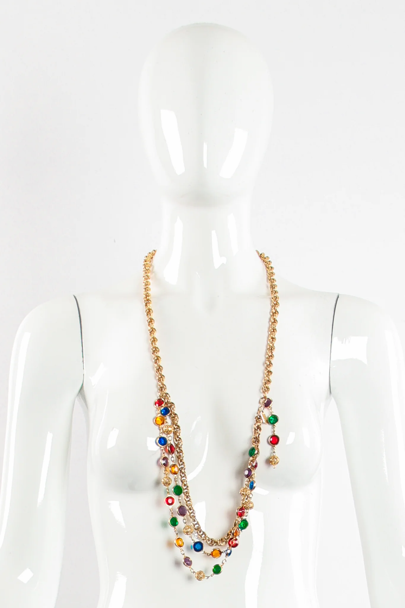 Rainbow Glass Chain Belt - Image 3
