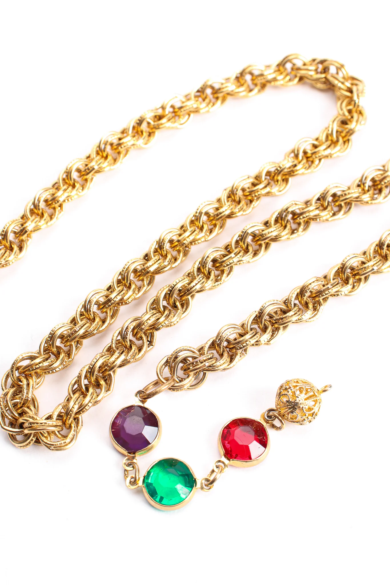 Rainbow Glass Chain Belt - Image 7