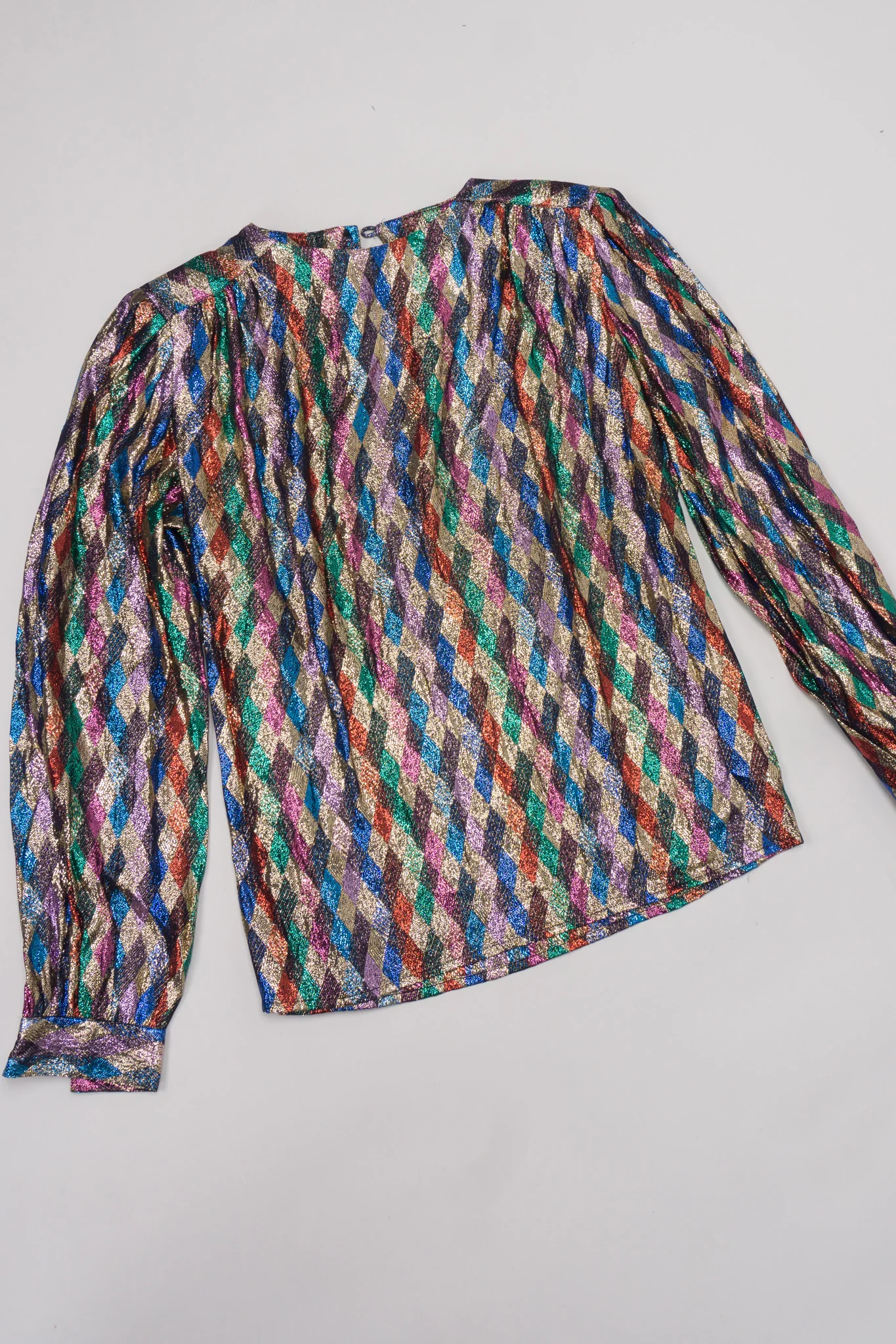 Rainbow Lamé Diamond Blouse - Image 10