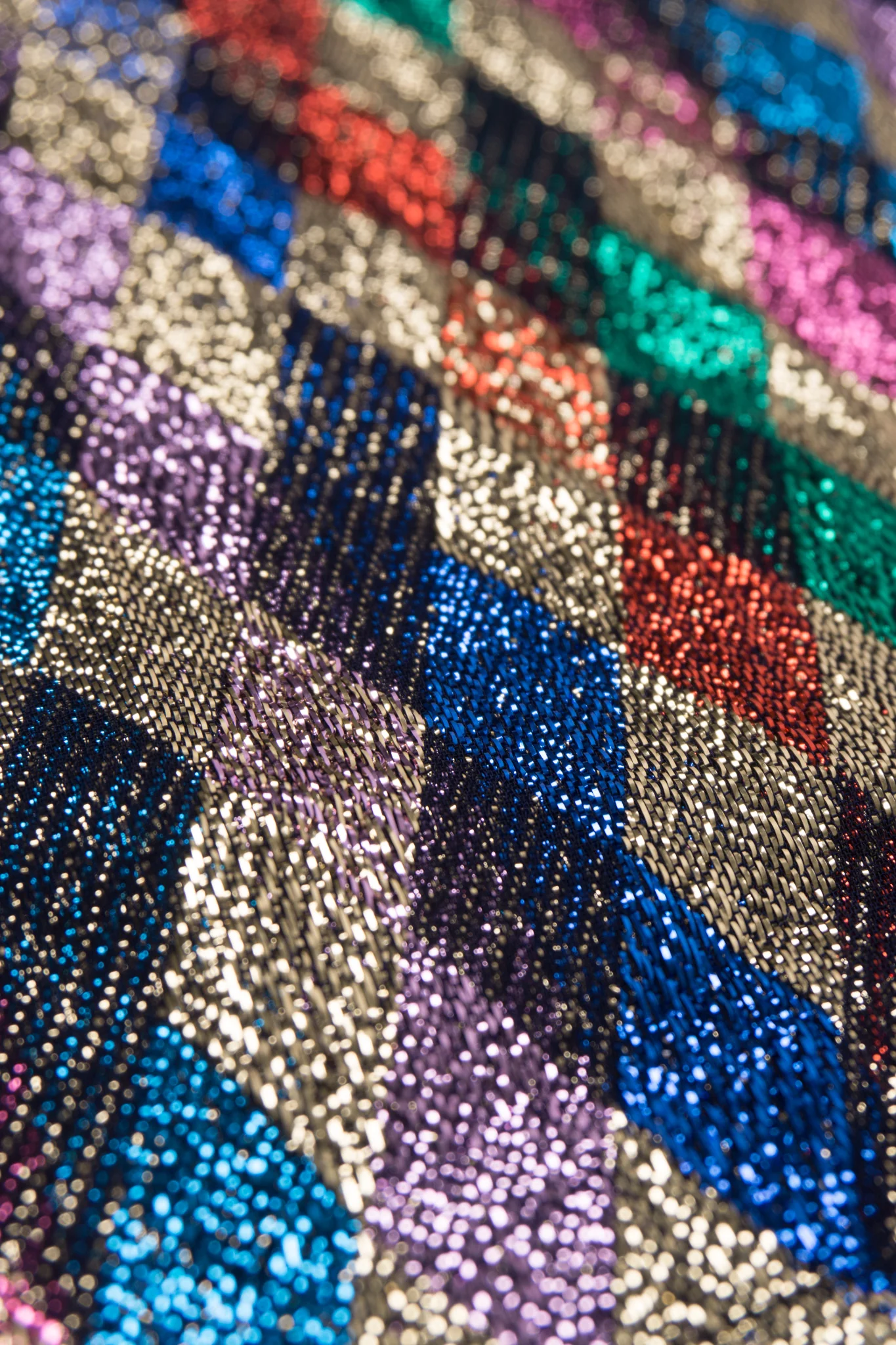Rainbow Lamé Diamond Blouse - Image 11