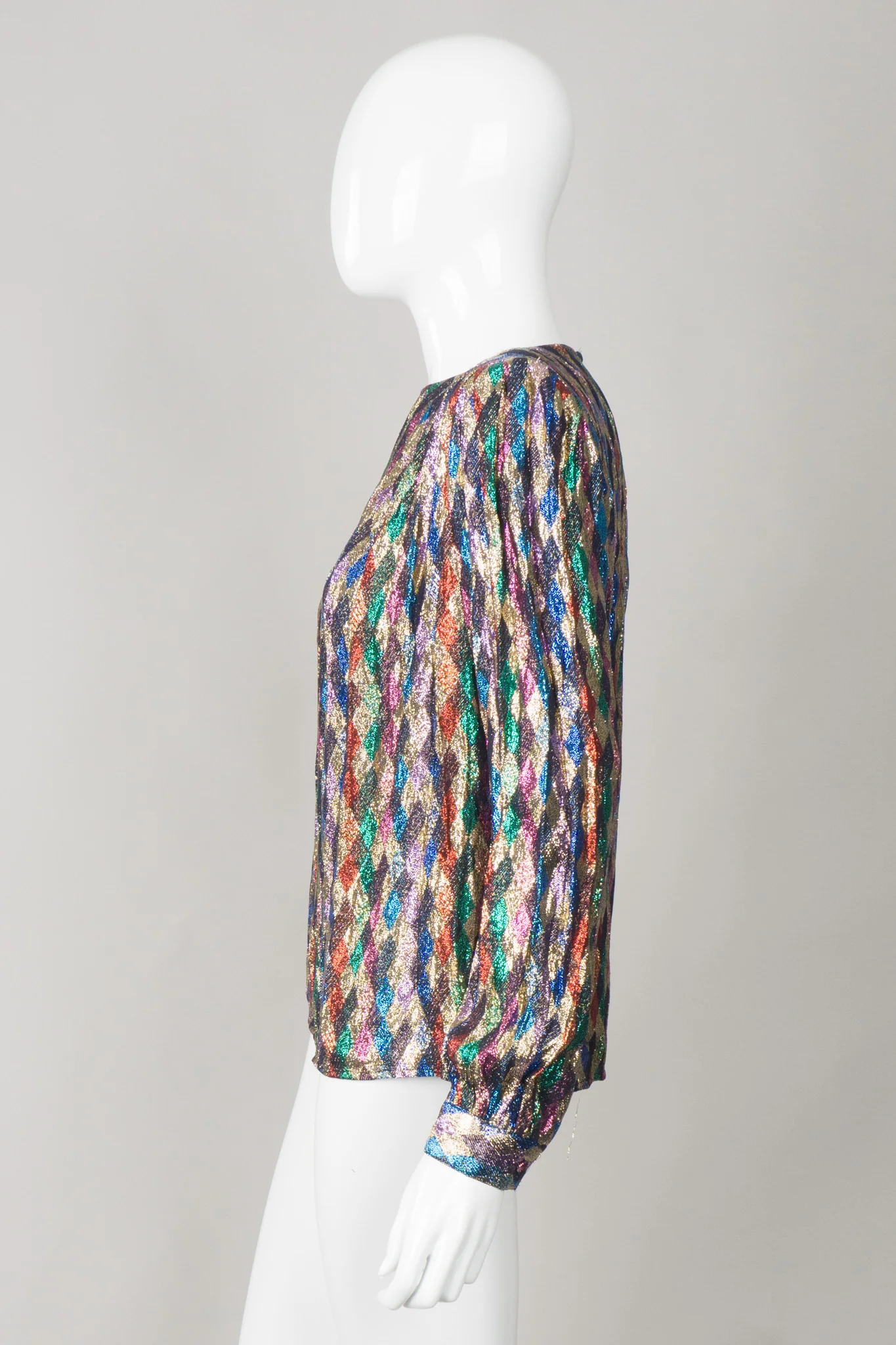 Rainbow Lamé Diamond Blouse - Image 4
