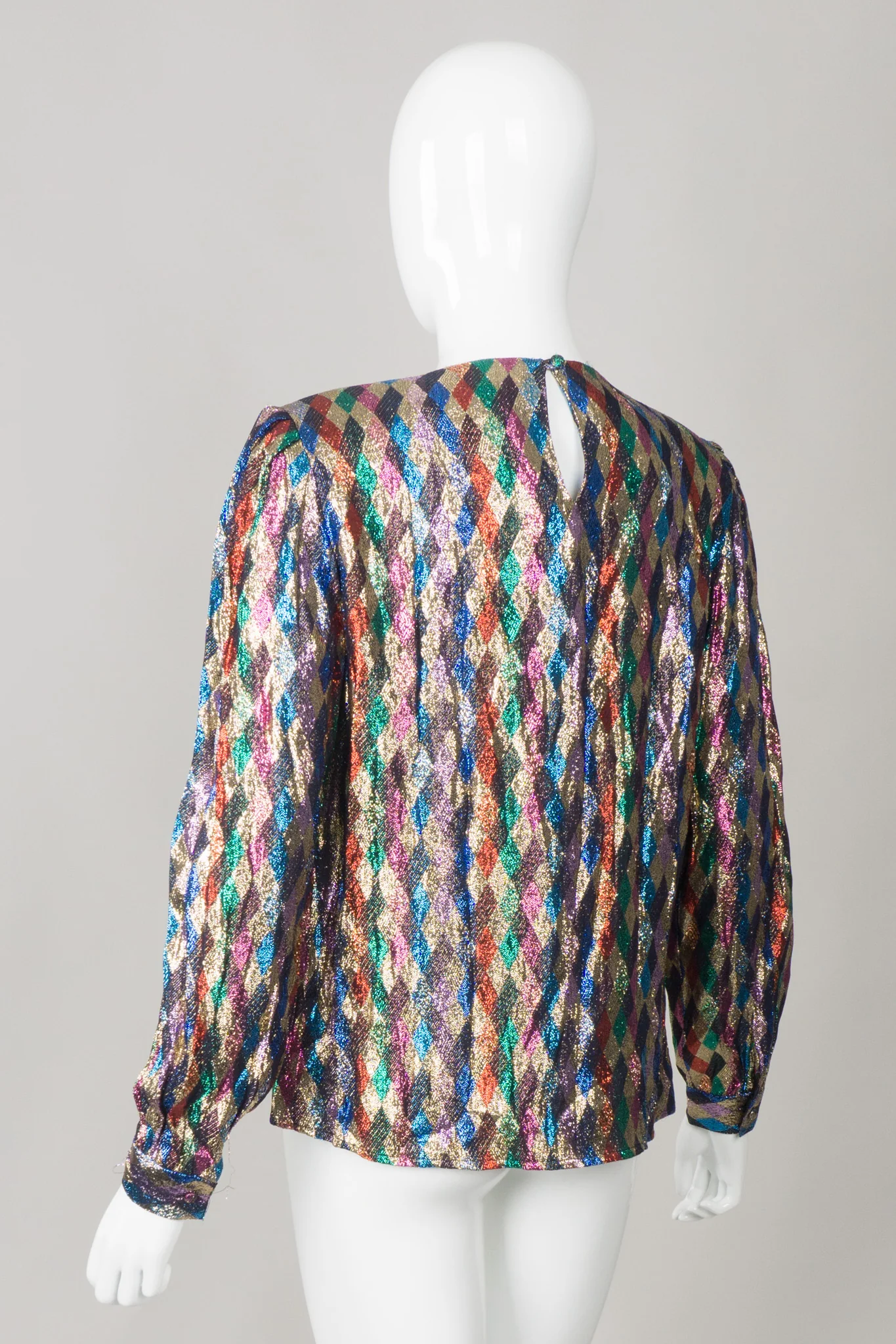 Rainbow Lamé Diamond Blouse - Image 5