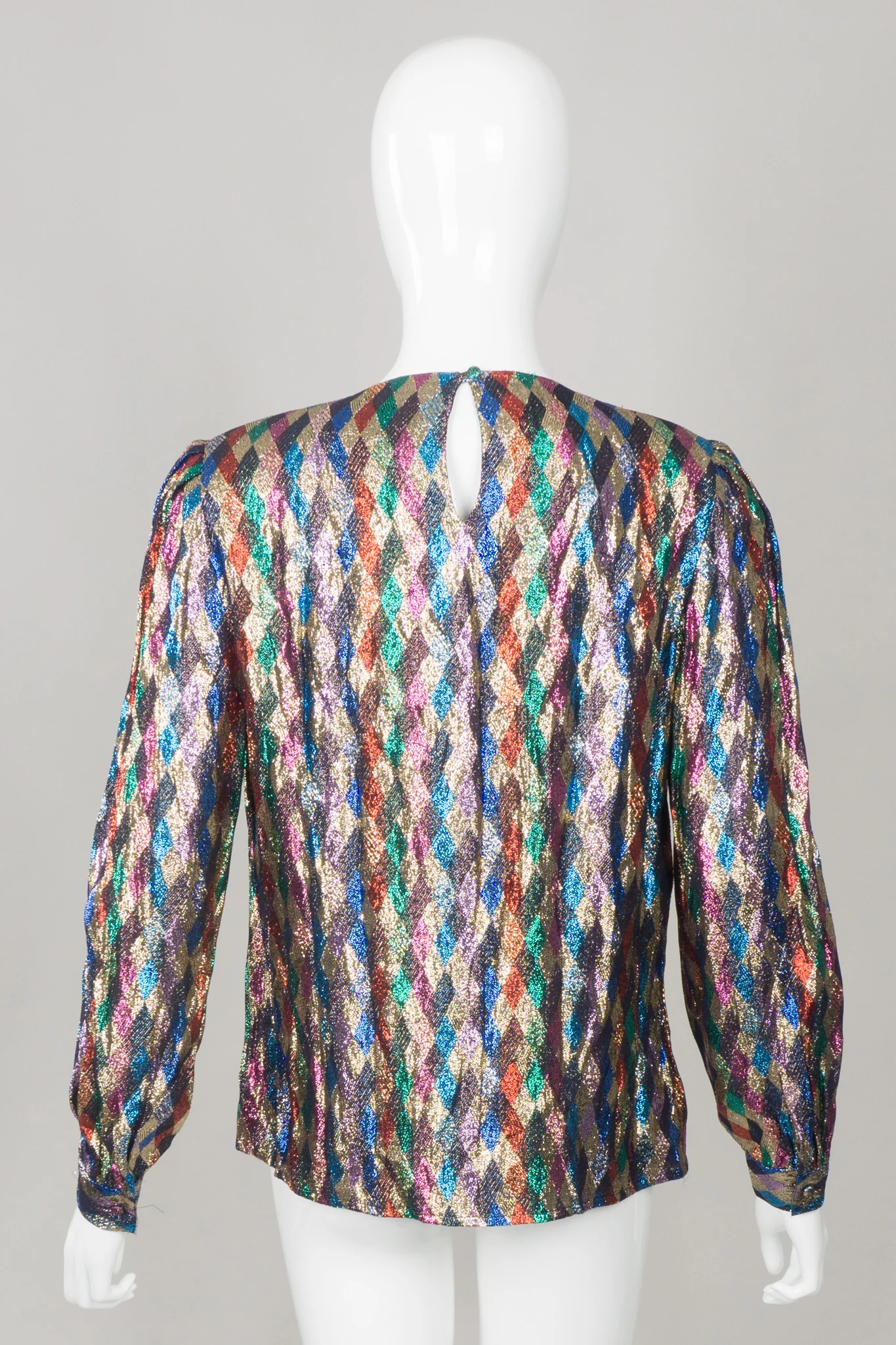 Rainbow Lamé Diamond Blouse - Image 6