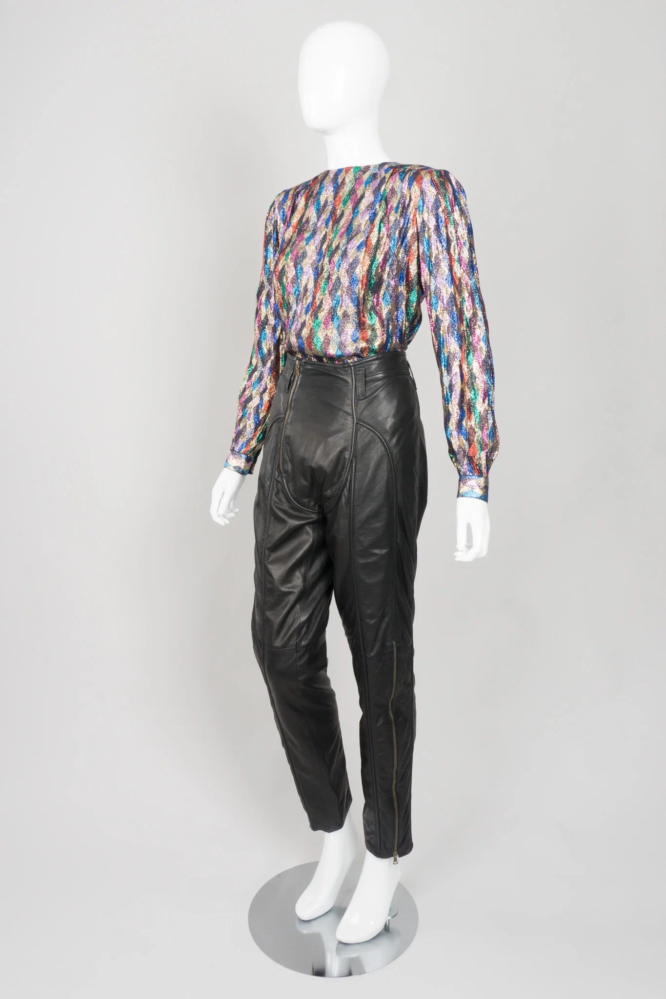 Rainbow Lamé Diamond Blouse - Image 8