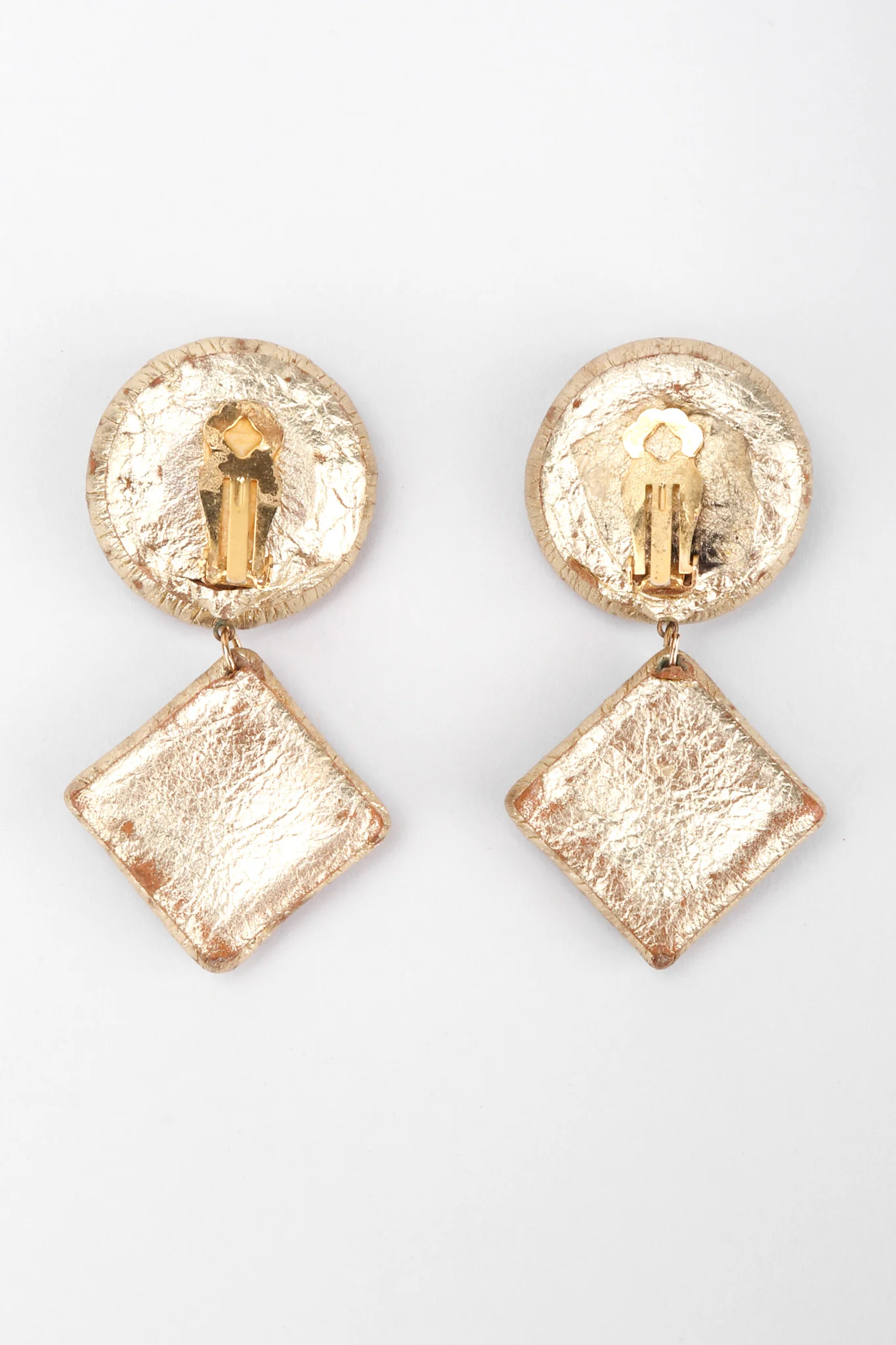 Rainbow Leather Lamé Earrings - Image 9