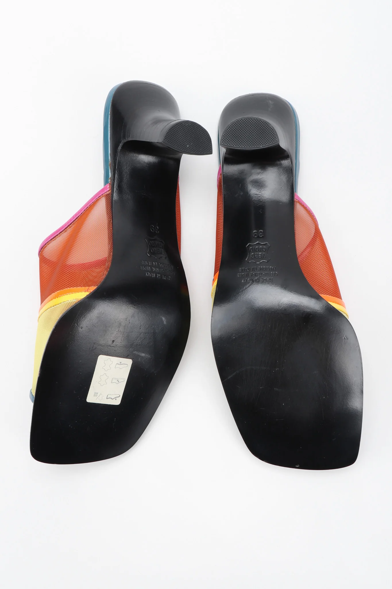 Rainbow Mesh Slide Sandals - Image 12