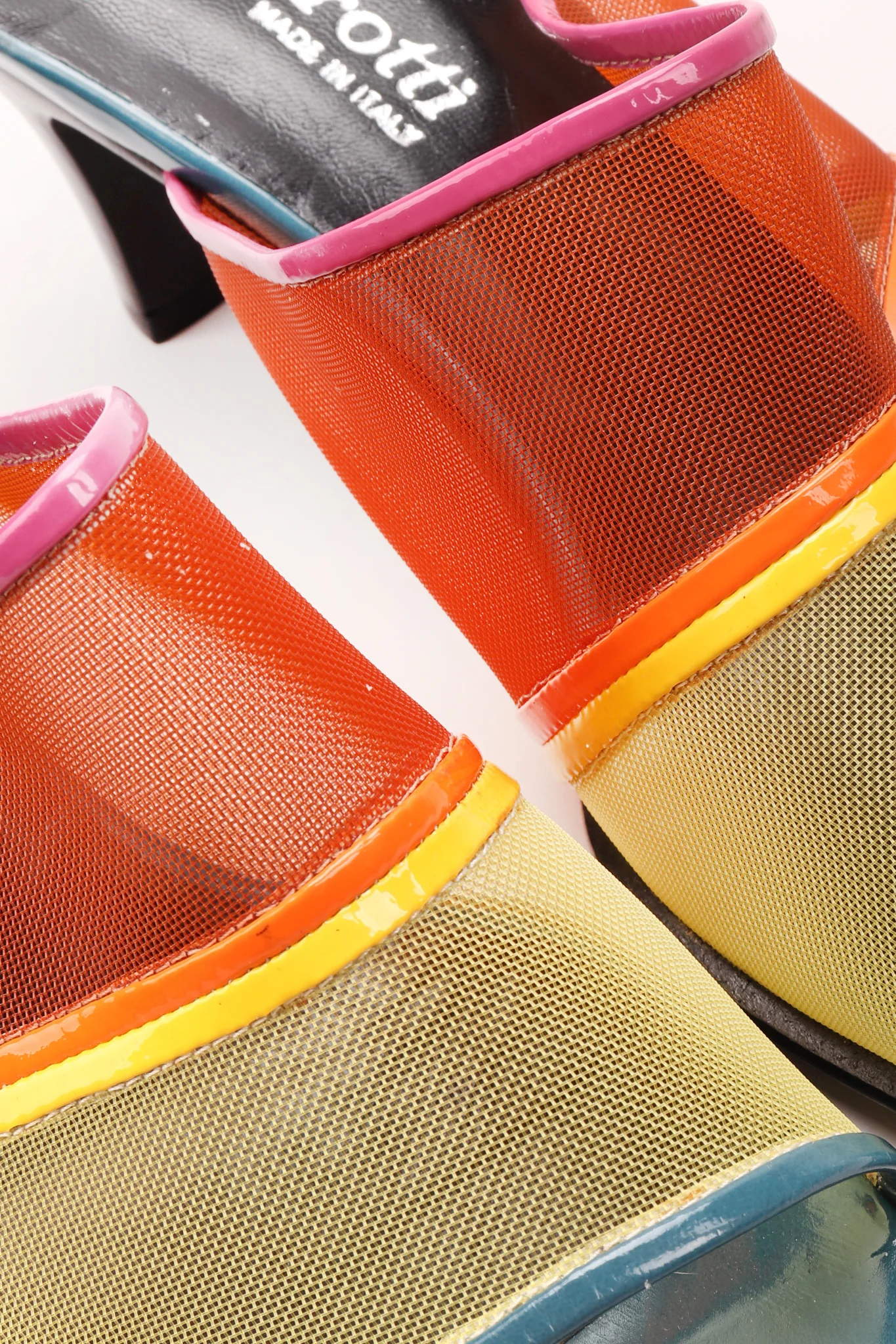 Rainbow Mesh Slide Sandals - Image 14
