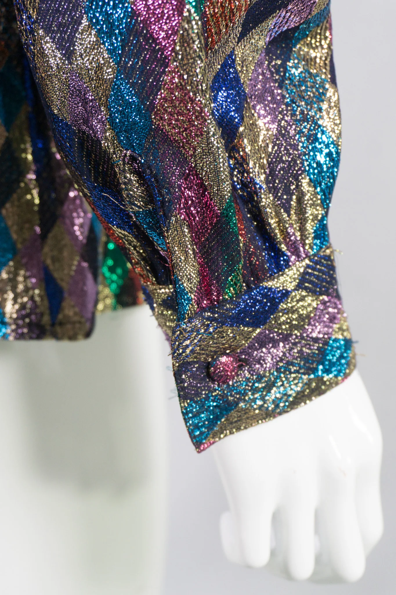 Rainbow Metallic Diamond Blouse - Image 11