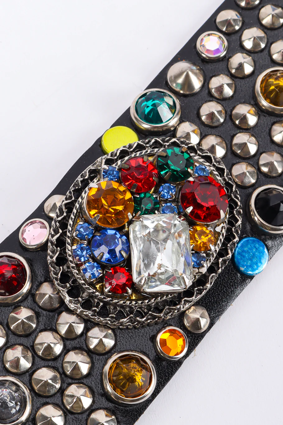 Rainbow Mixed Jewel Studded Belt - Image 6
