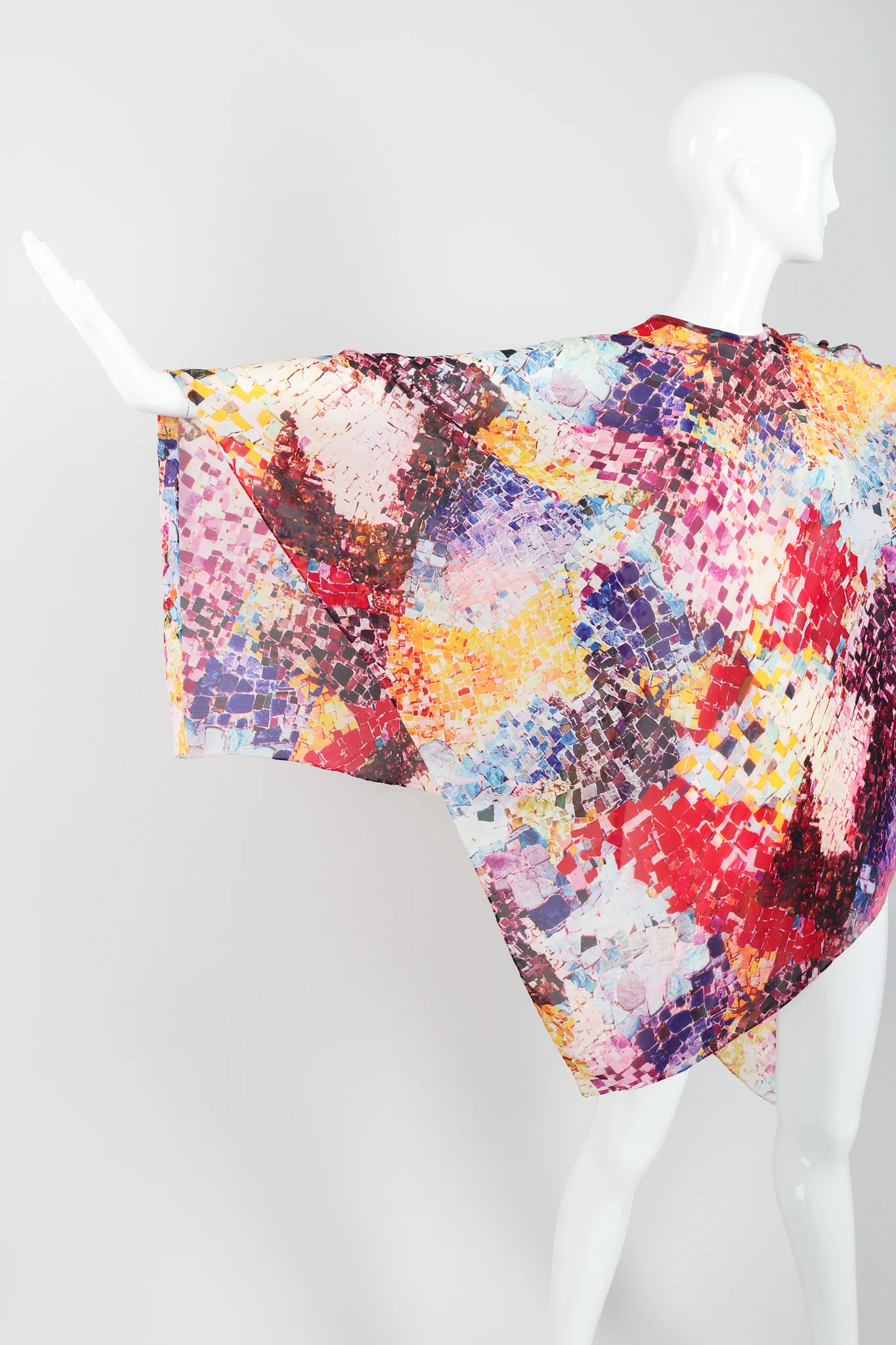 Rainbow Mosaic Poncho - Image 3