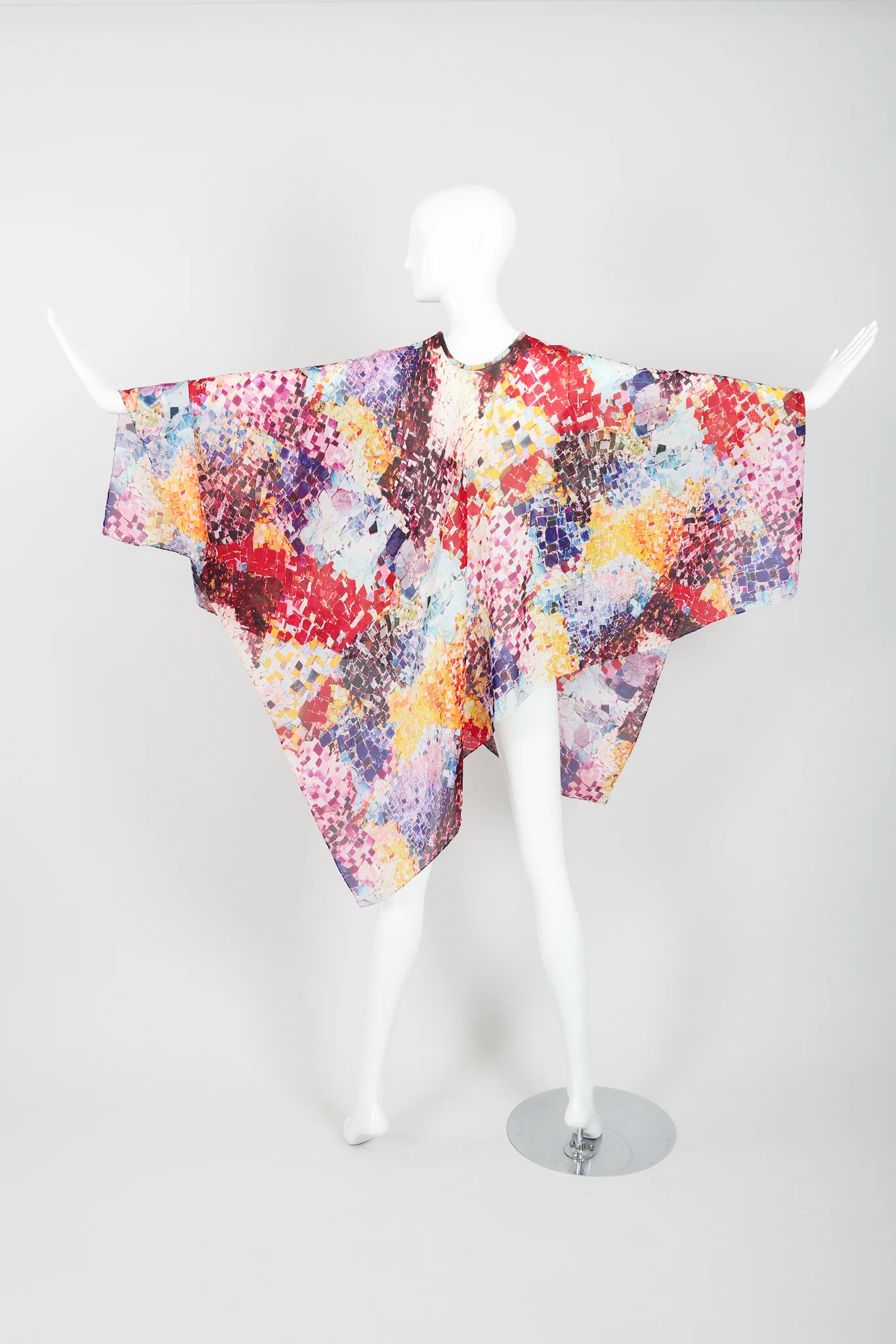 Rainbow Mosaic Poncho - Image 6