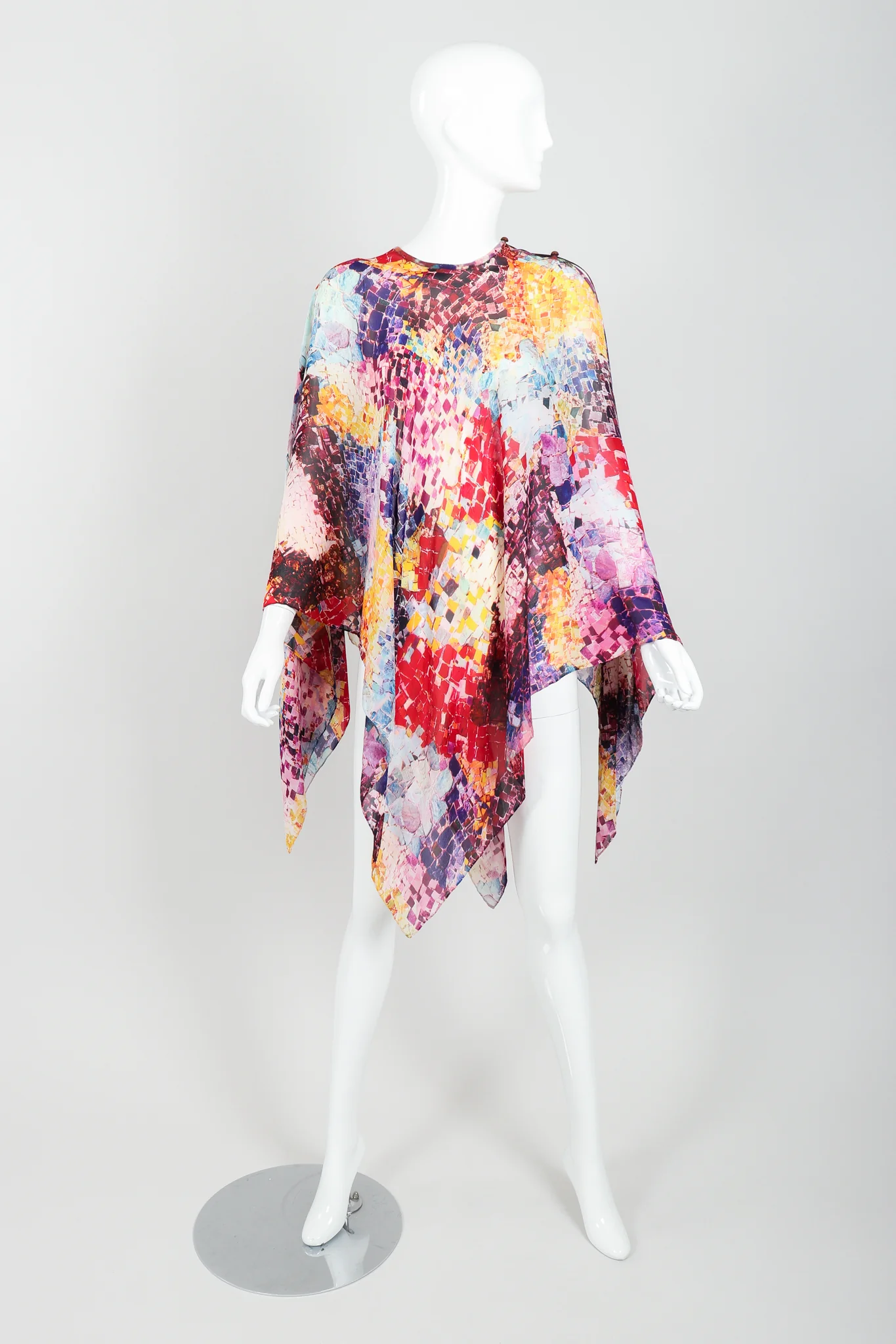 Rainbow Mosaic Poncho - Image 8