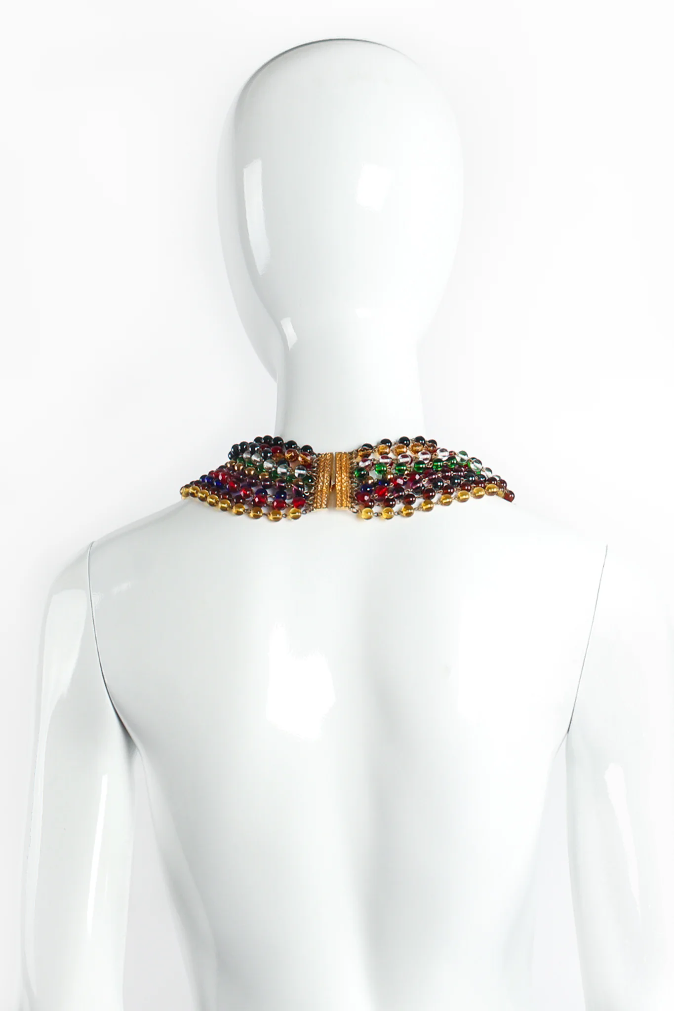 Rainbow Glass Bead Necklace - Image 4
