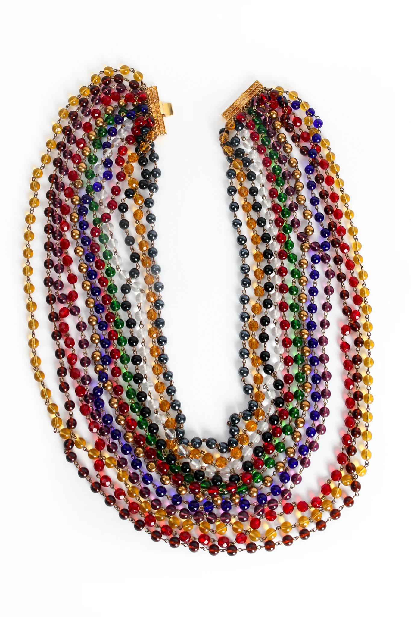 Rainbow Glass Bead Necklace - Image 5