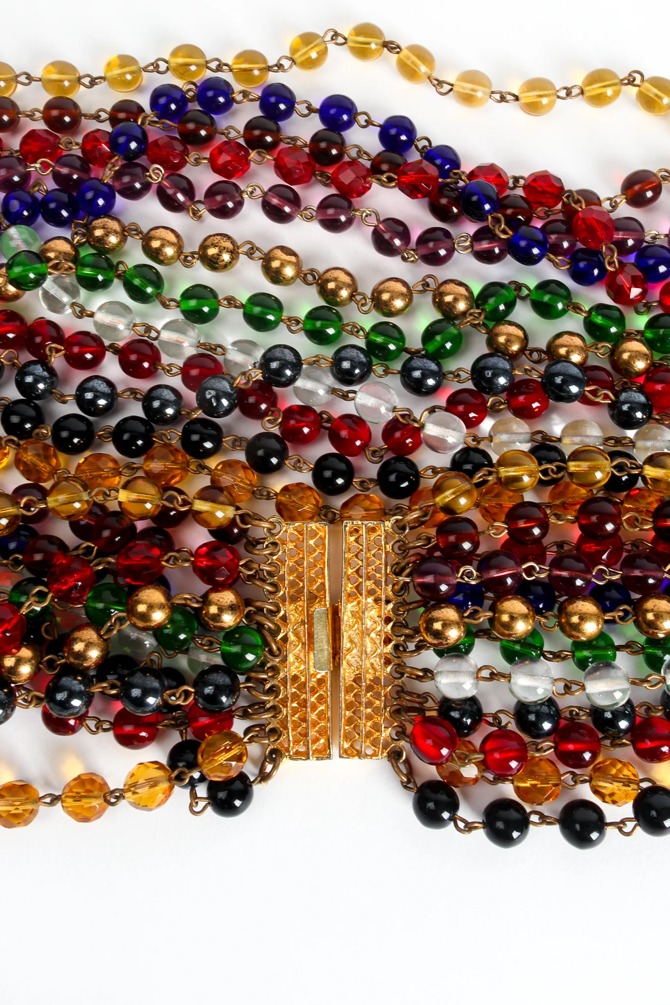 Rainbow Glass Bead Necklace - Image 7