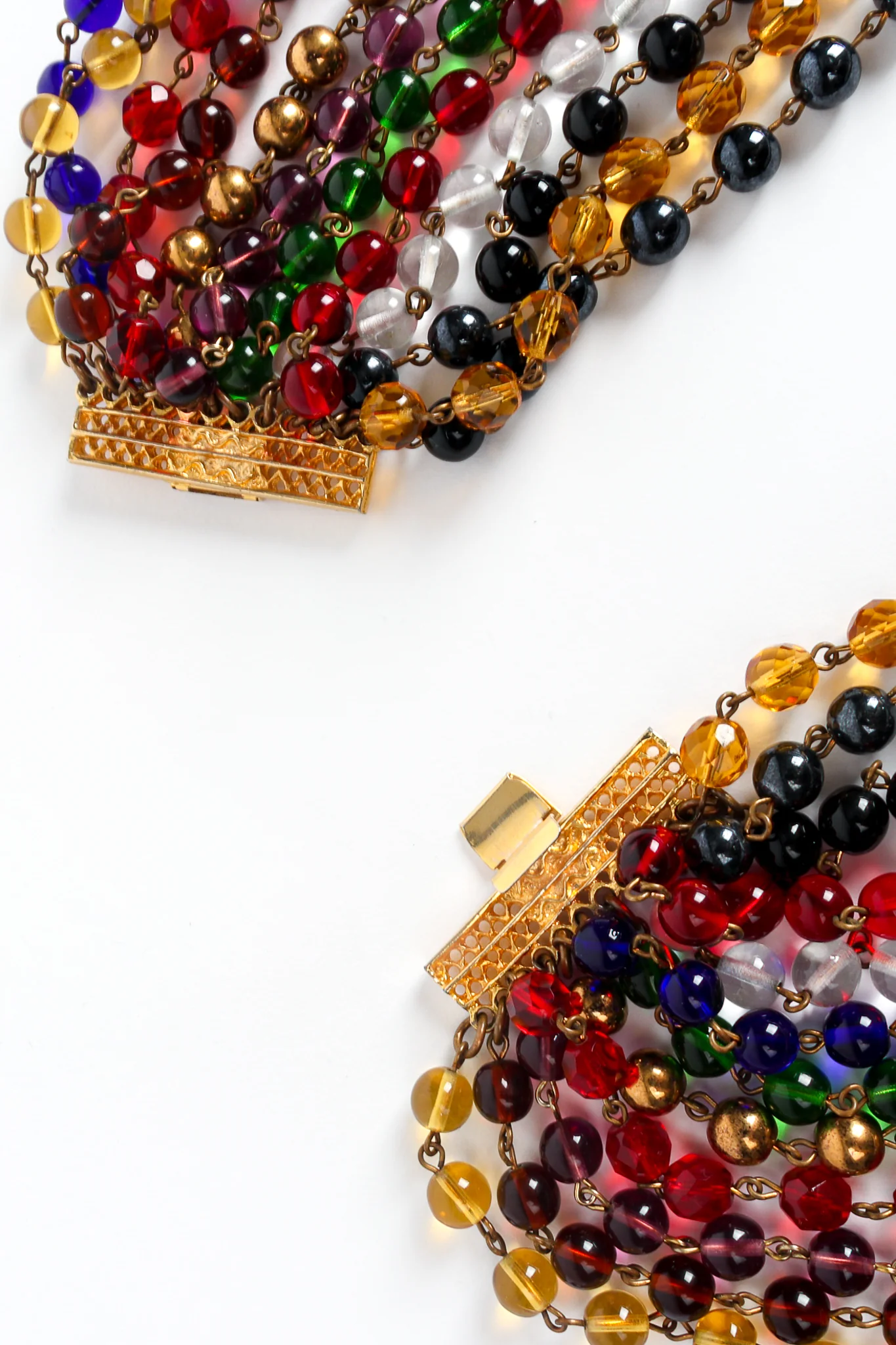 Rainbow Glass Bead Necklace - Image 9