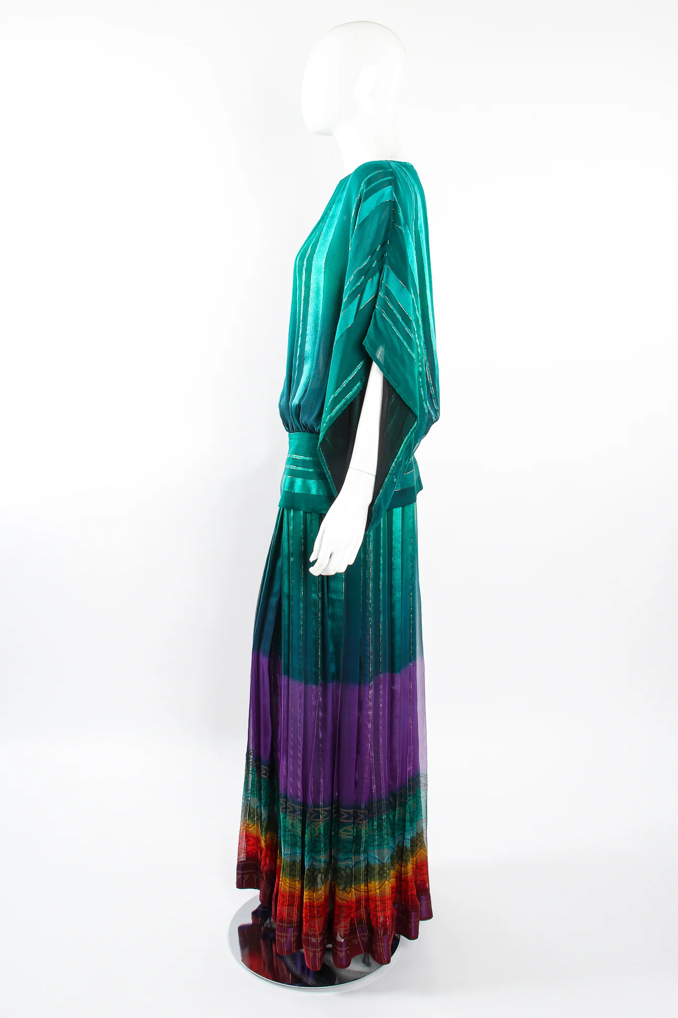 Rainbow Ombré Blouse & Skirt Set - Image 11