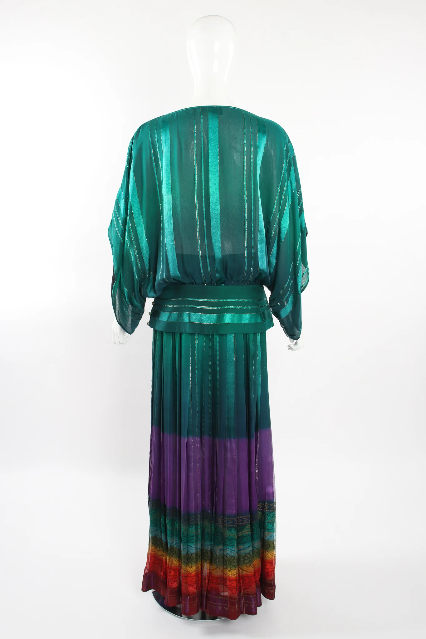 Rainbow Ombré Blouse & Skirt Set - Image 12