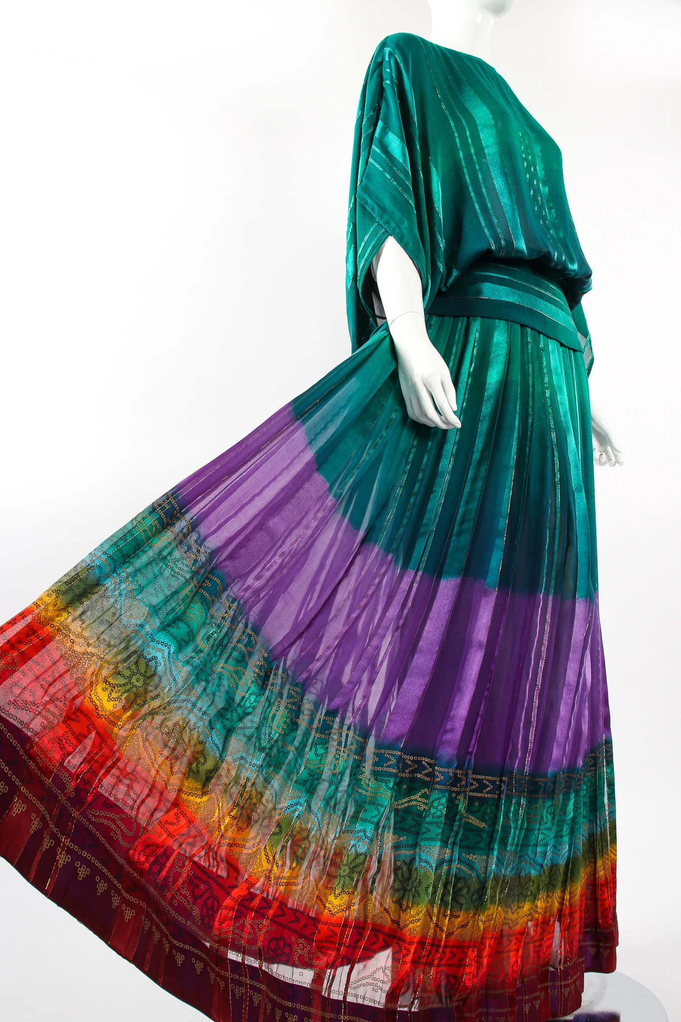 Rainbow Ombré Blouse & Skirt Set - Image 6
