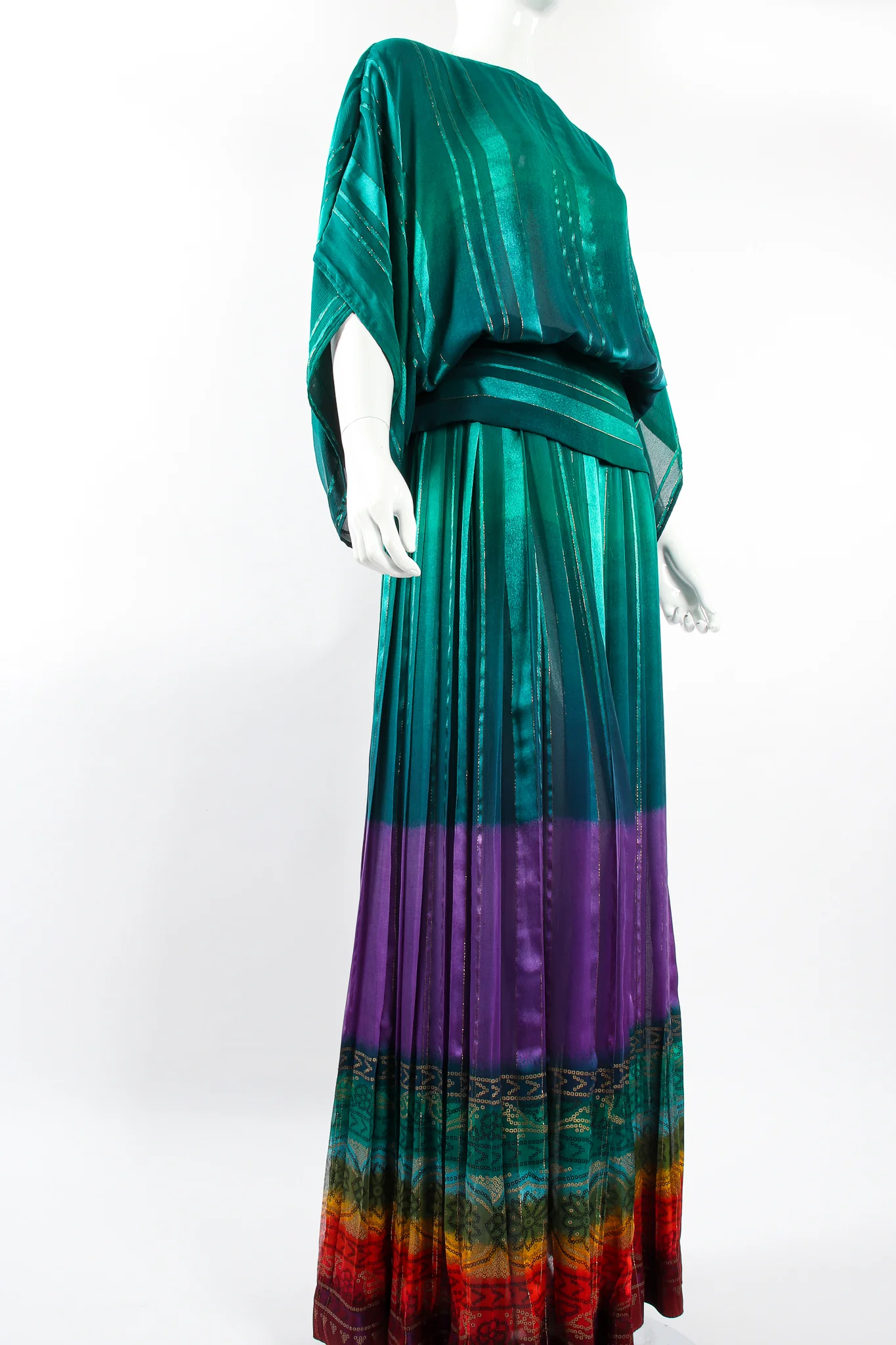 Rainbow Ombré Blouse & Skirt Set - Image 7