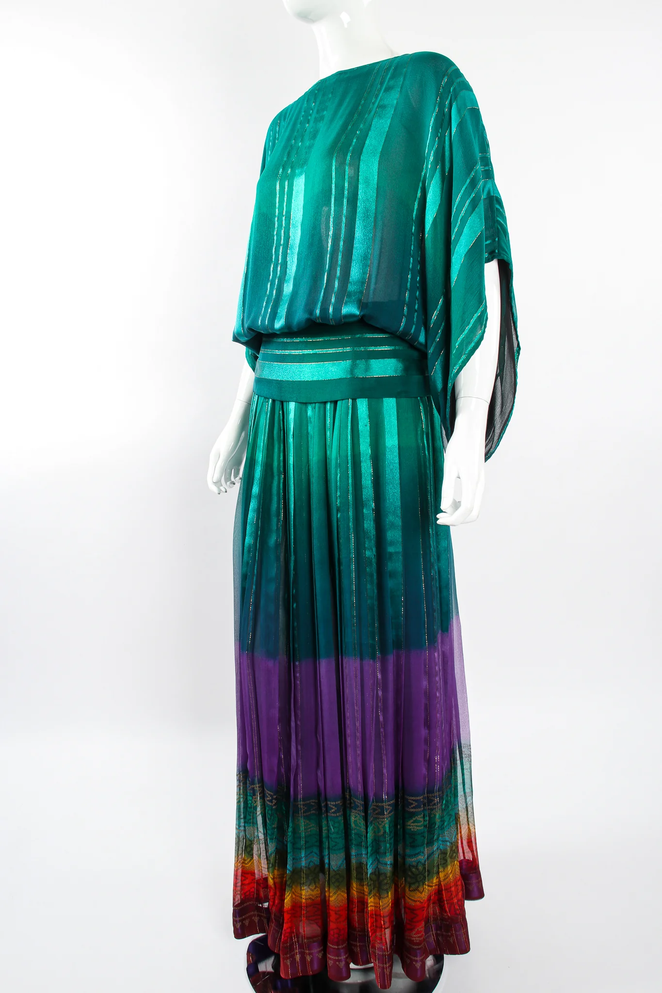 Rainbow Ombré Blouse & Skirt Set - Image 8