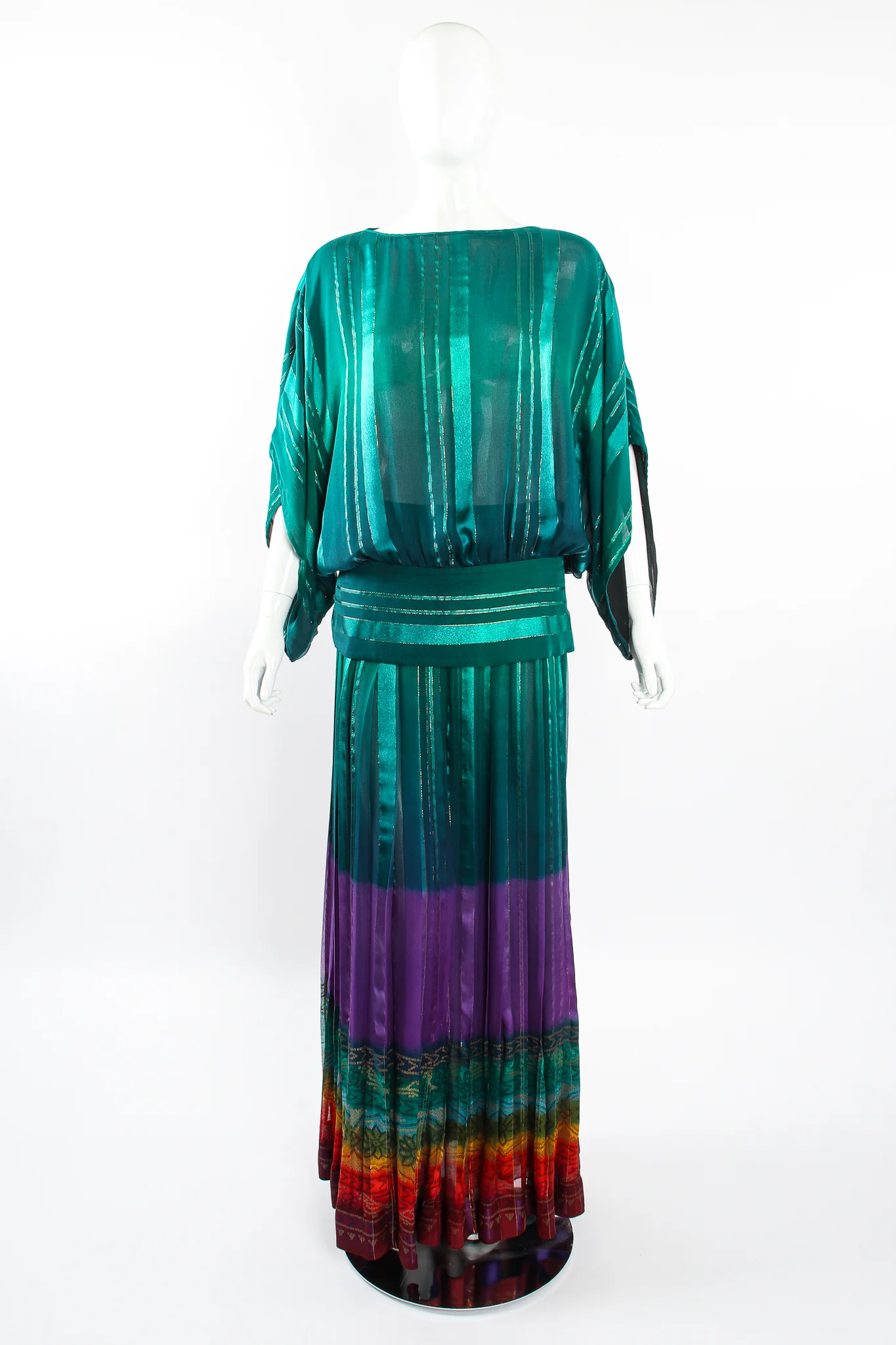Rainbow Ombré Blouse & Skirt Set - Image 9
