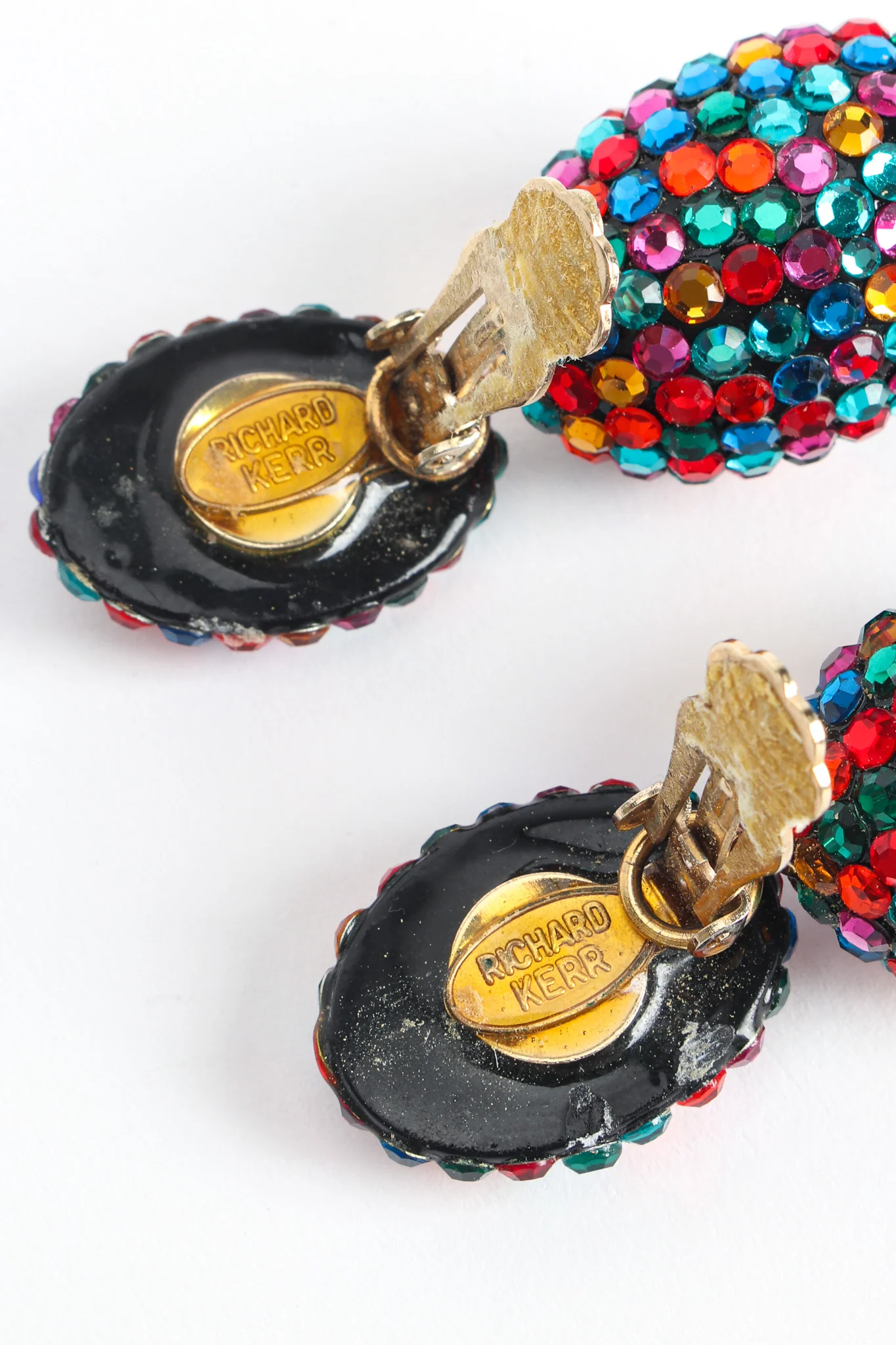 Rainbow Oval Egg Drop Earrings - Image 6