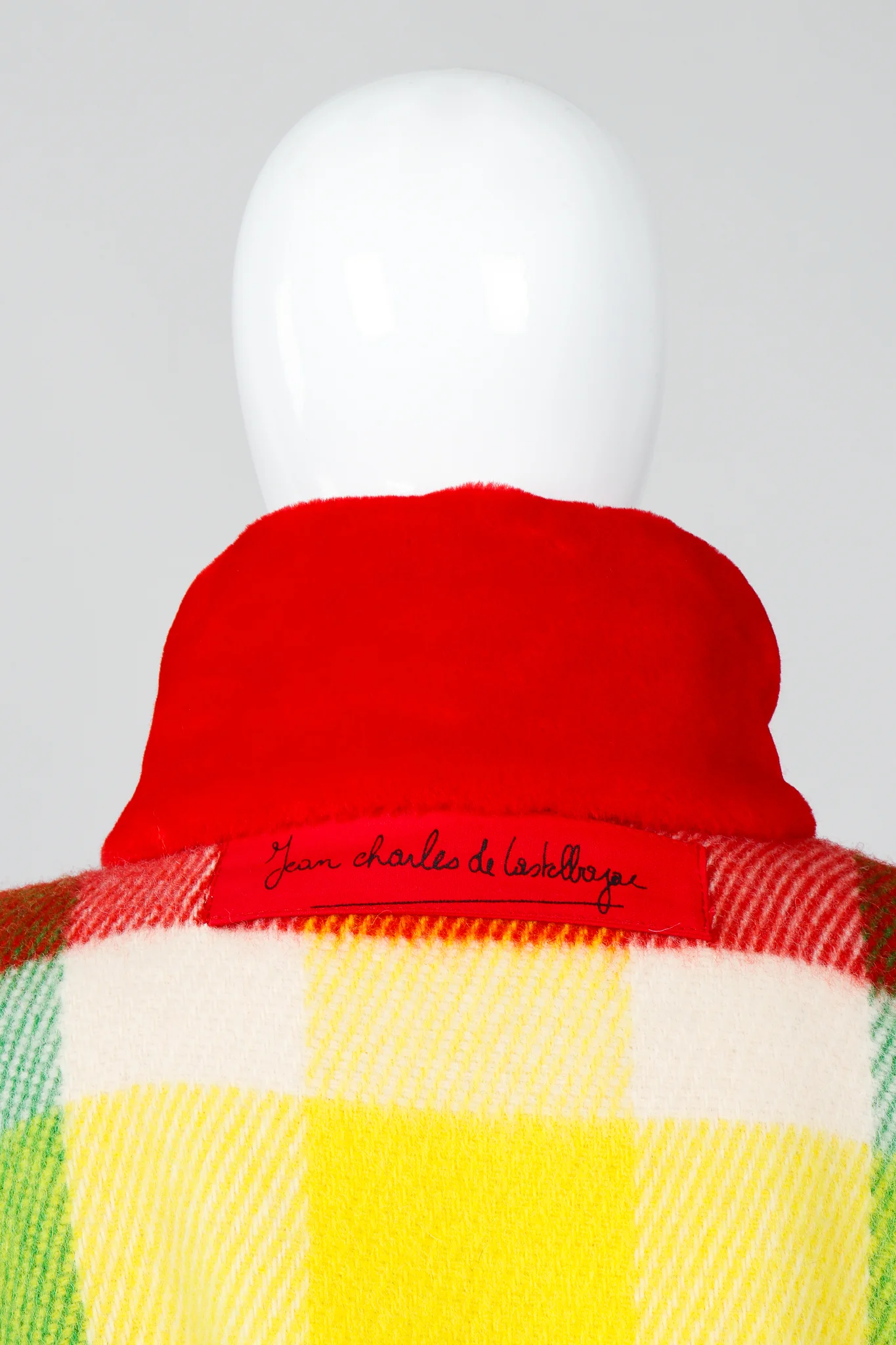 Rainbow Plaid Blanket Coat - Image 9