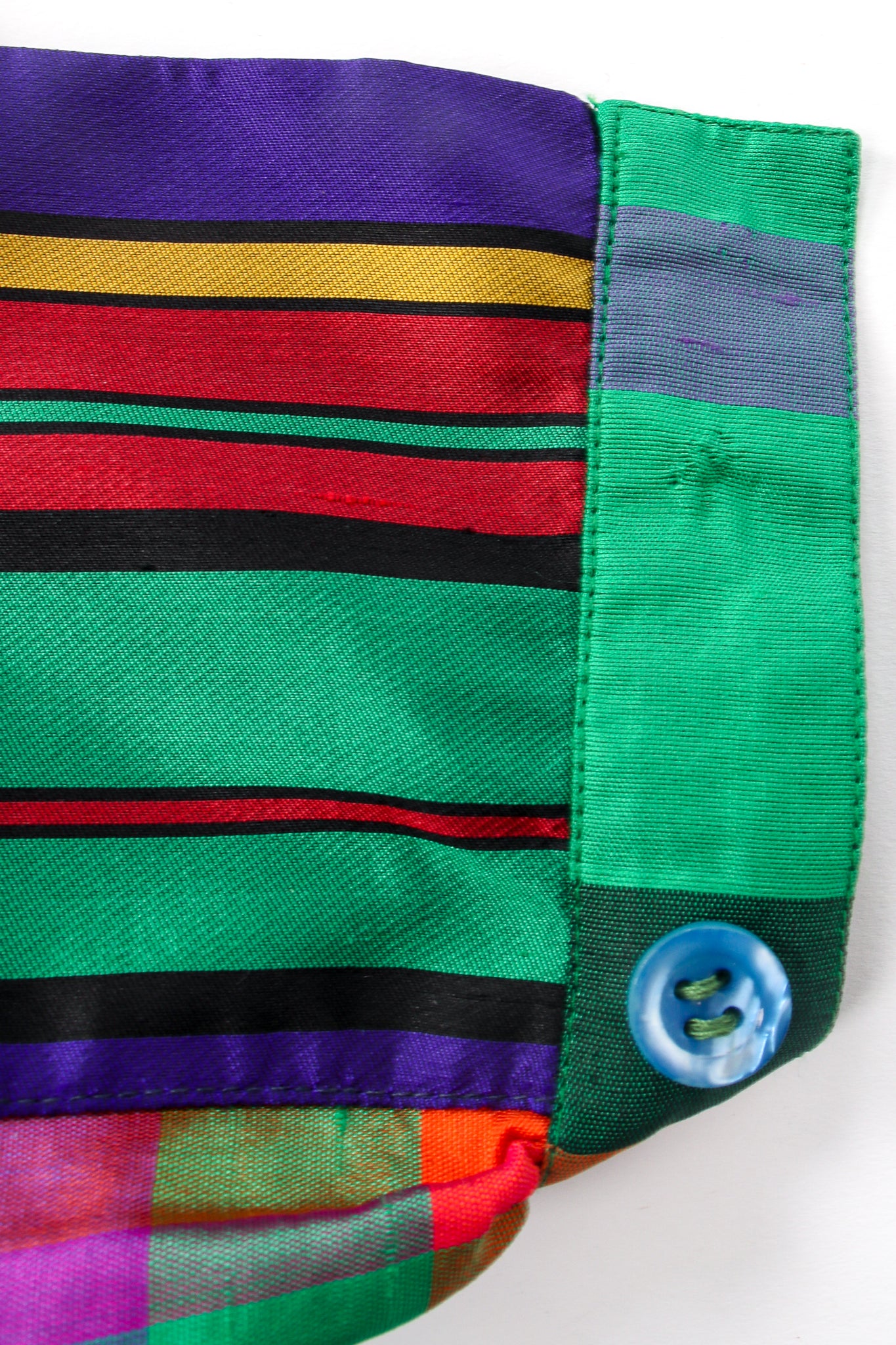 Rainbow Plaid Silk Dress & Skirt Set - Image 24