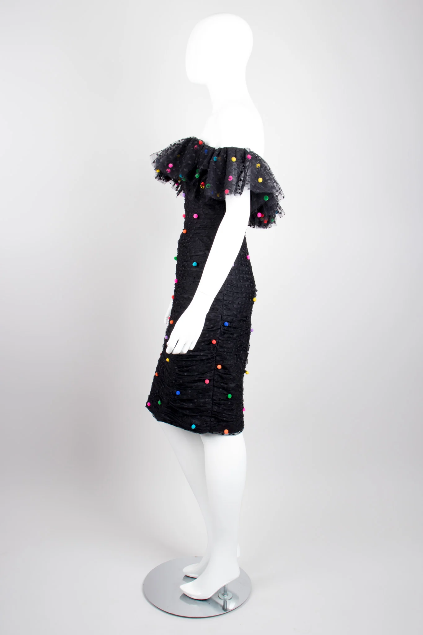 Rainbow Pom Pom Party Dress - Image 4