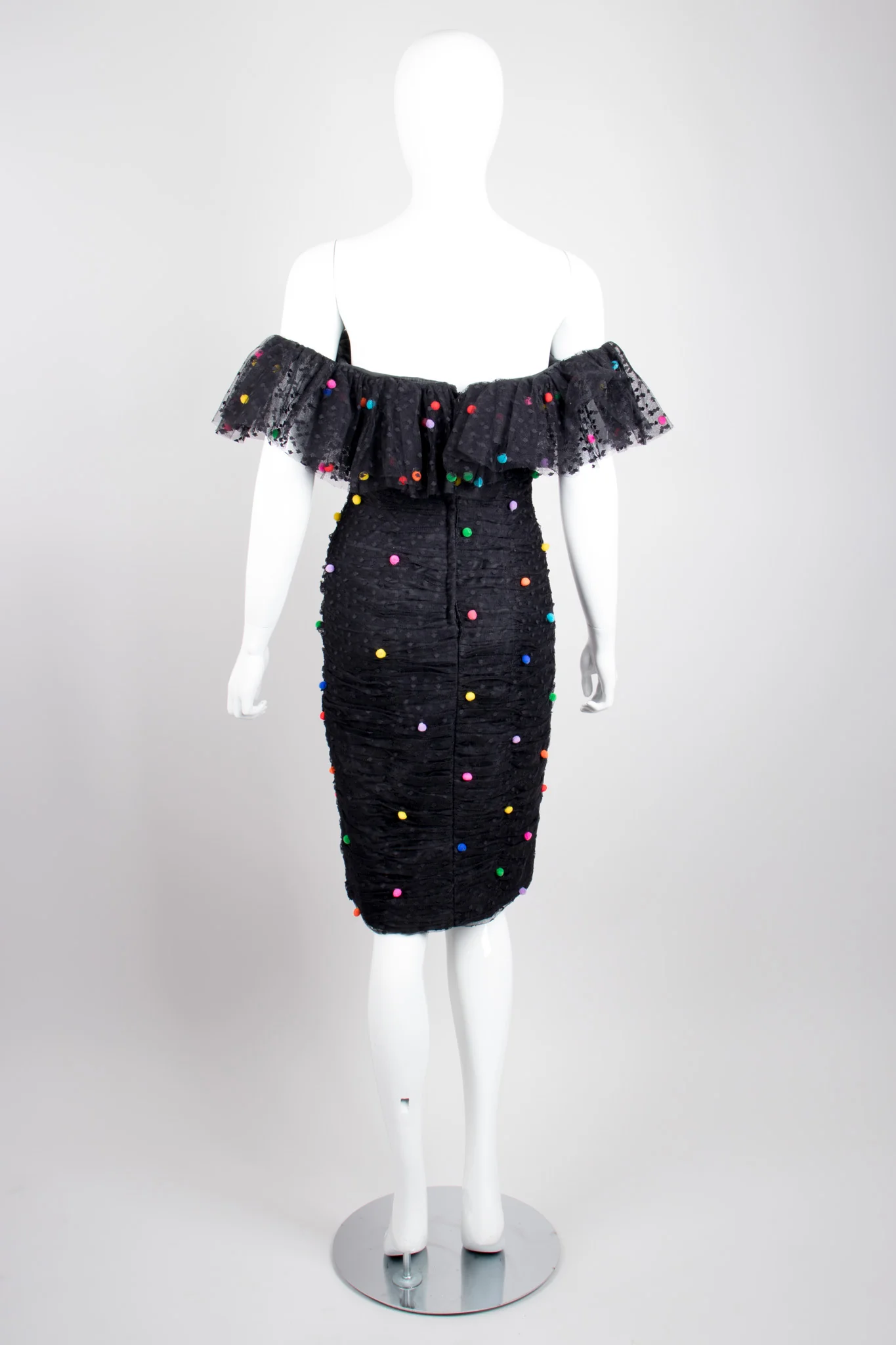 Rainbow Pom Pom Party Dress - Image 6