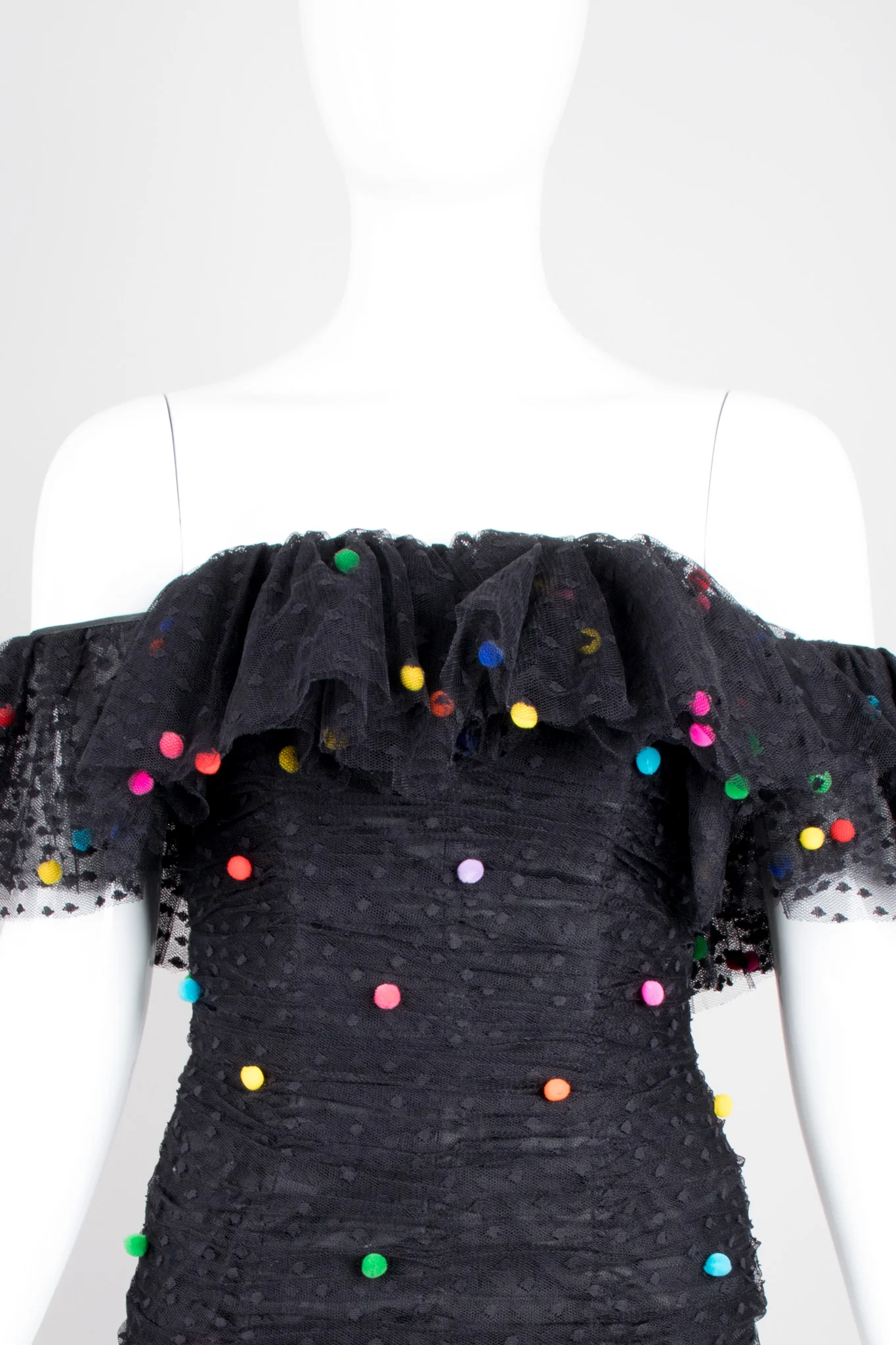 Rainbow Pom Pom Party Dress - Image 8