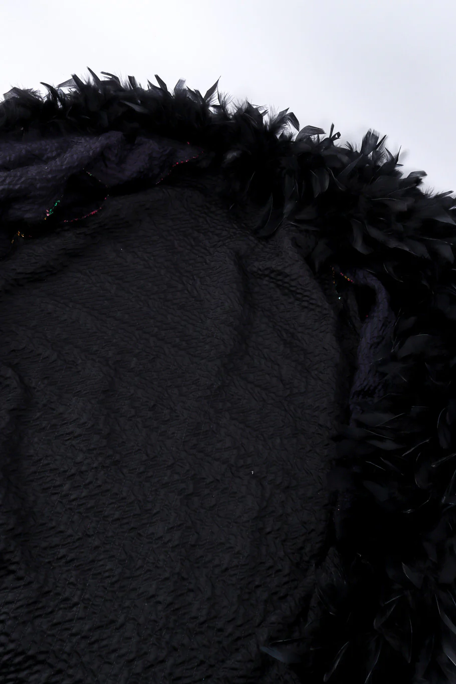 Rainbow Sequin Feather Coat - Image 7