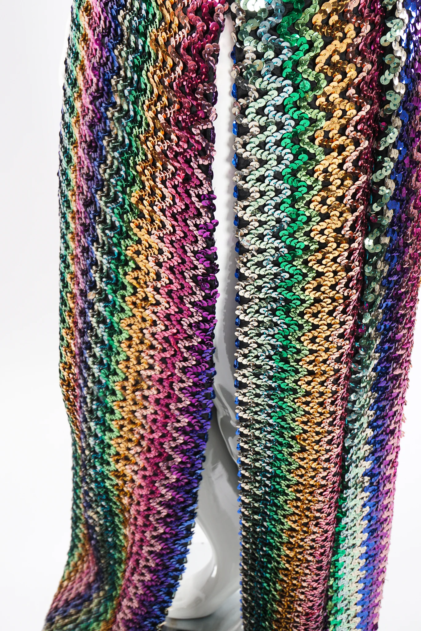 Rainbow Sequin Sheath Gown - Image 11
