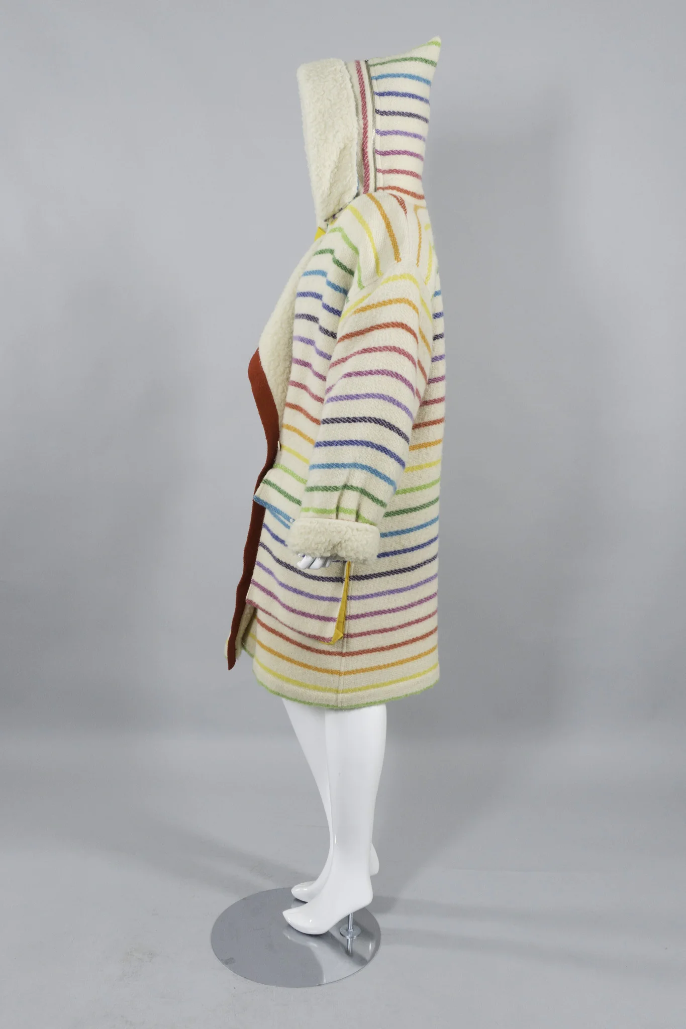 Rainbow Shearling Coat - Image 11
