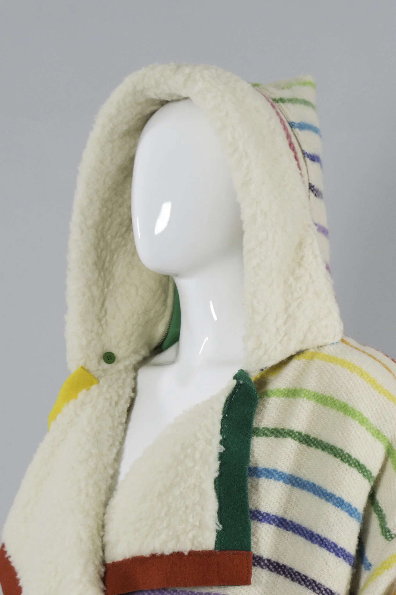 Rainbow Shearling Coat - Image 8