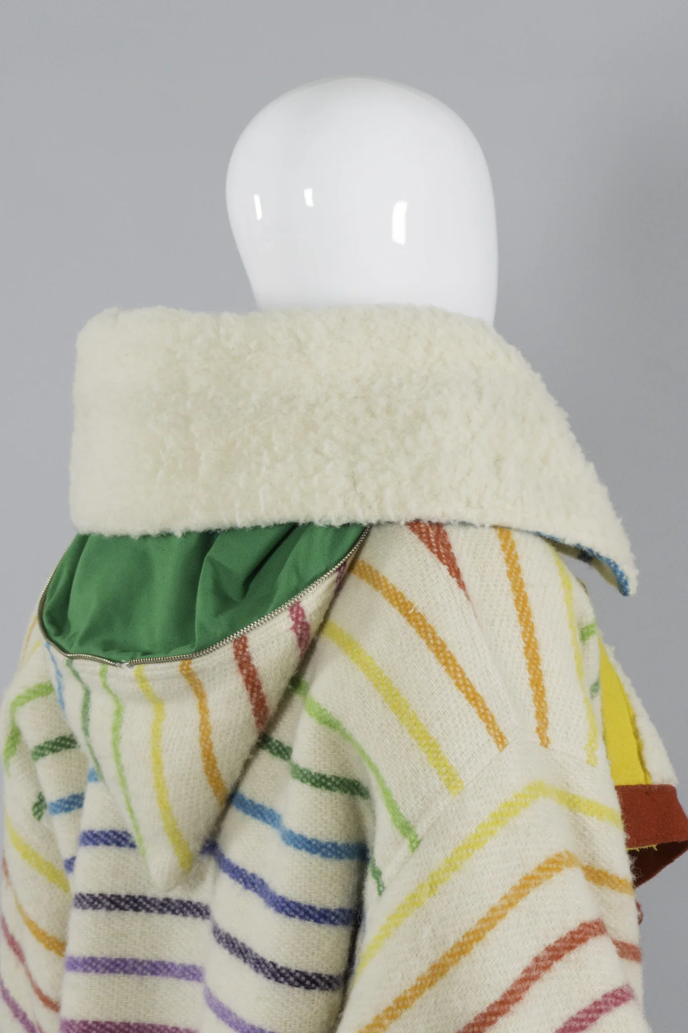 Rainbow Shearling Coat - Image 9
