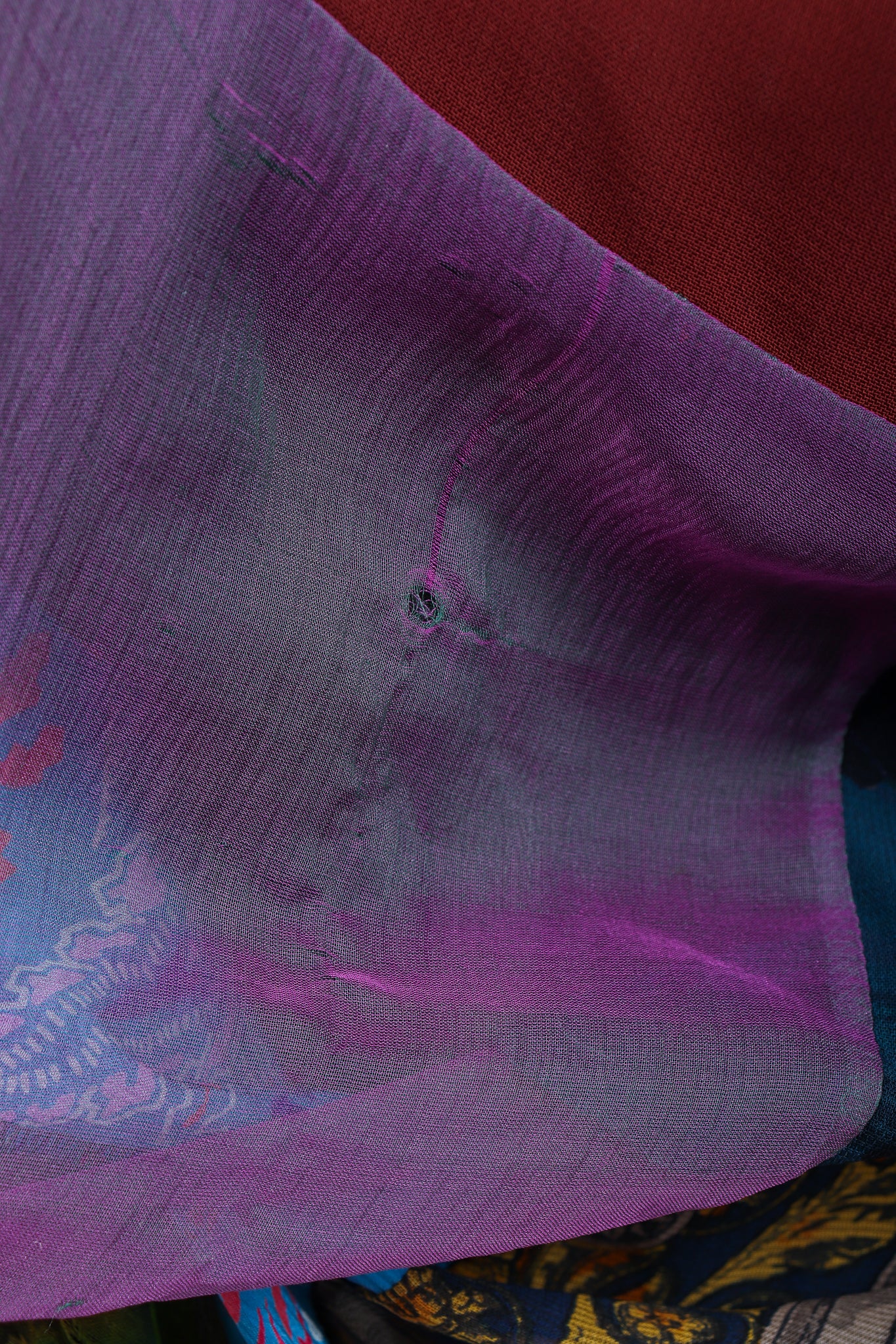 Rainbow Silk Patchwork Skirt - Image 10