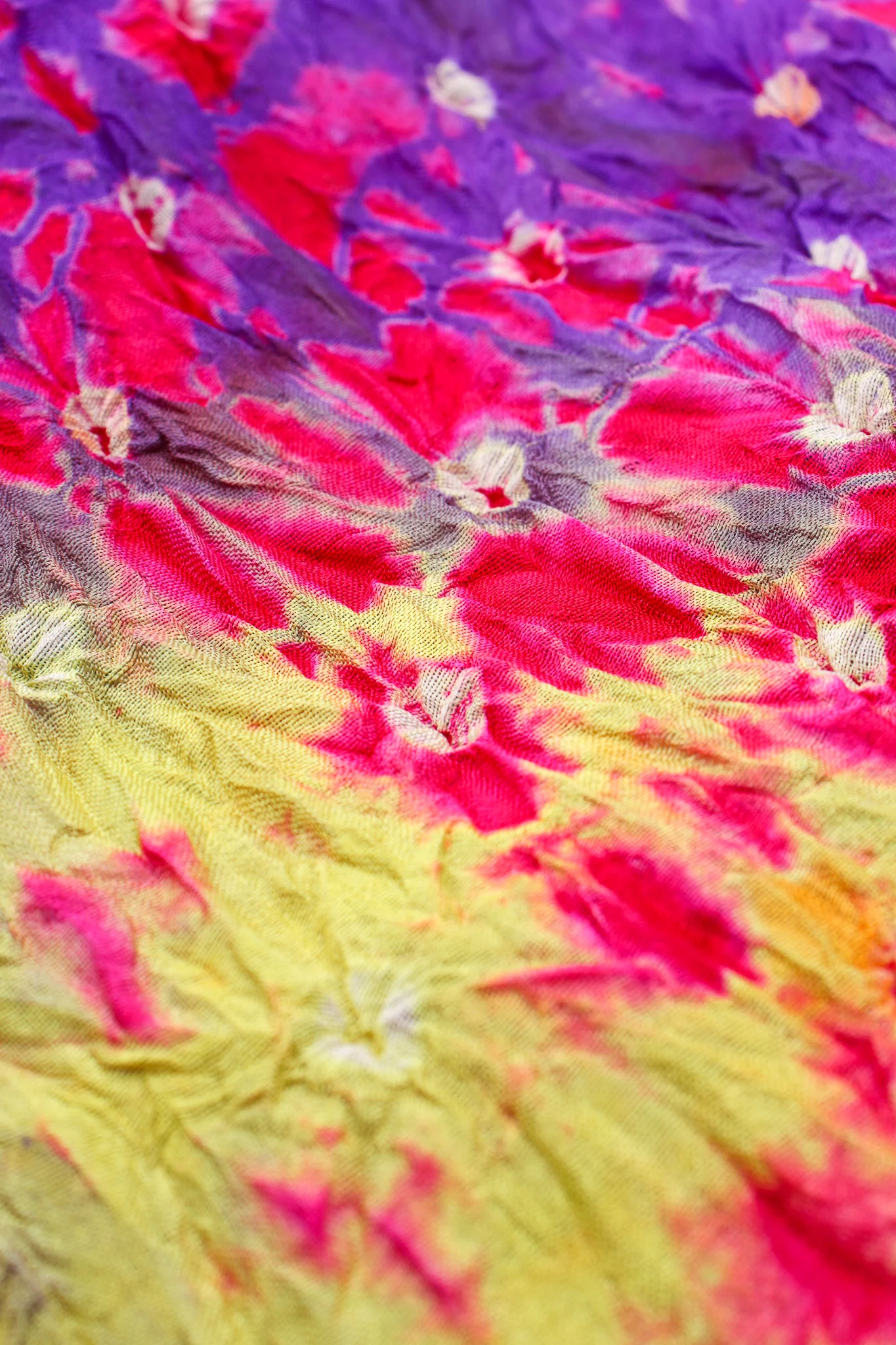 Rainbow Silk Tie Dye Caftan - Image 14