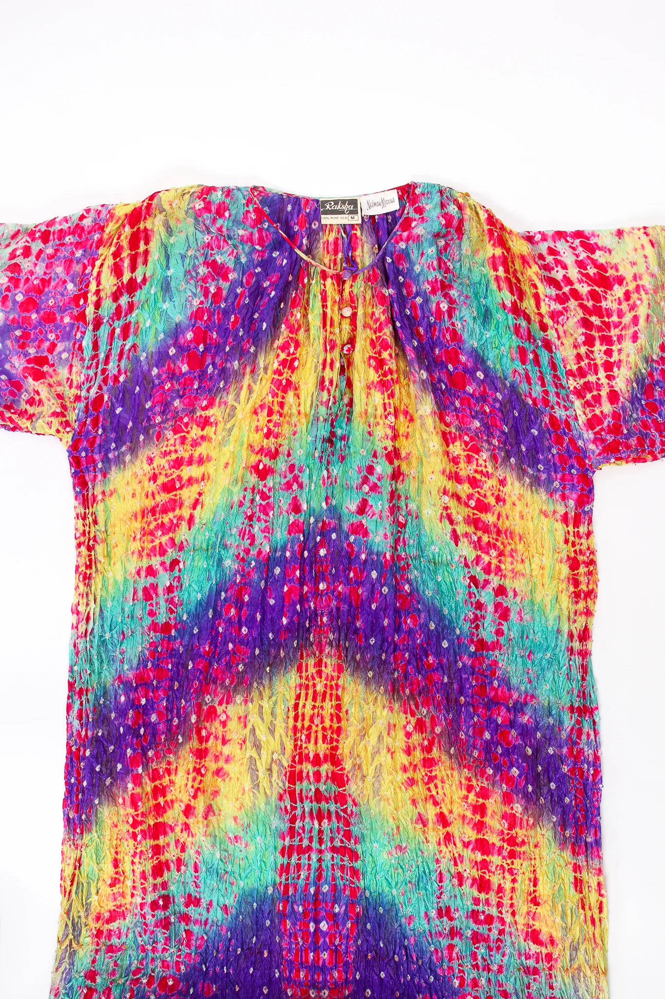 Rainbow Silk Tie Dye Caftan - Image 15