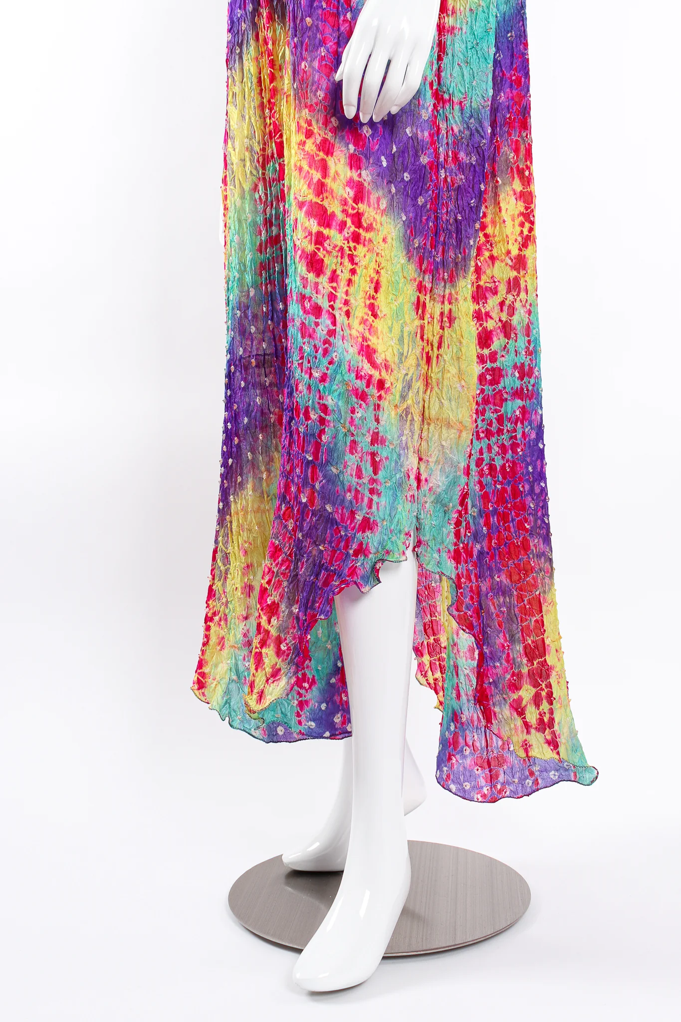 Rainbow Silk Tie Dye Caftan - Image 3