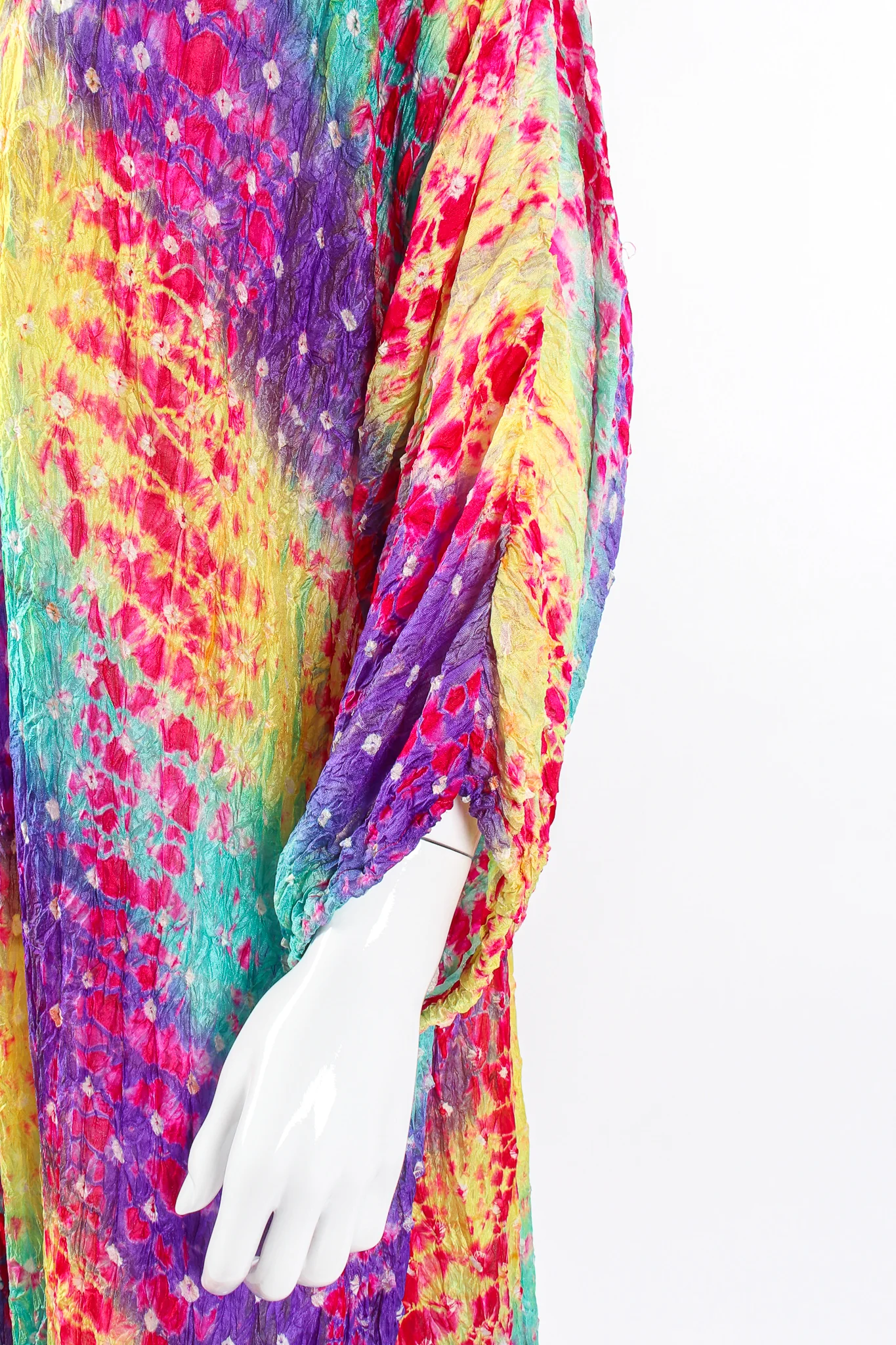 Rainbow Silk Tie Dye Caftan - Image 9